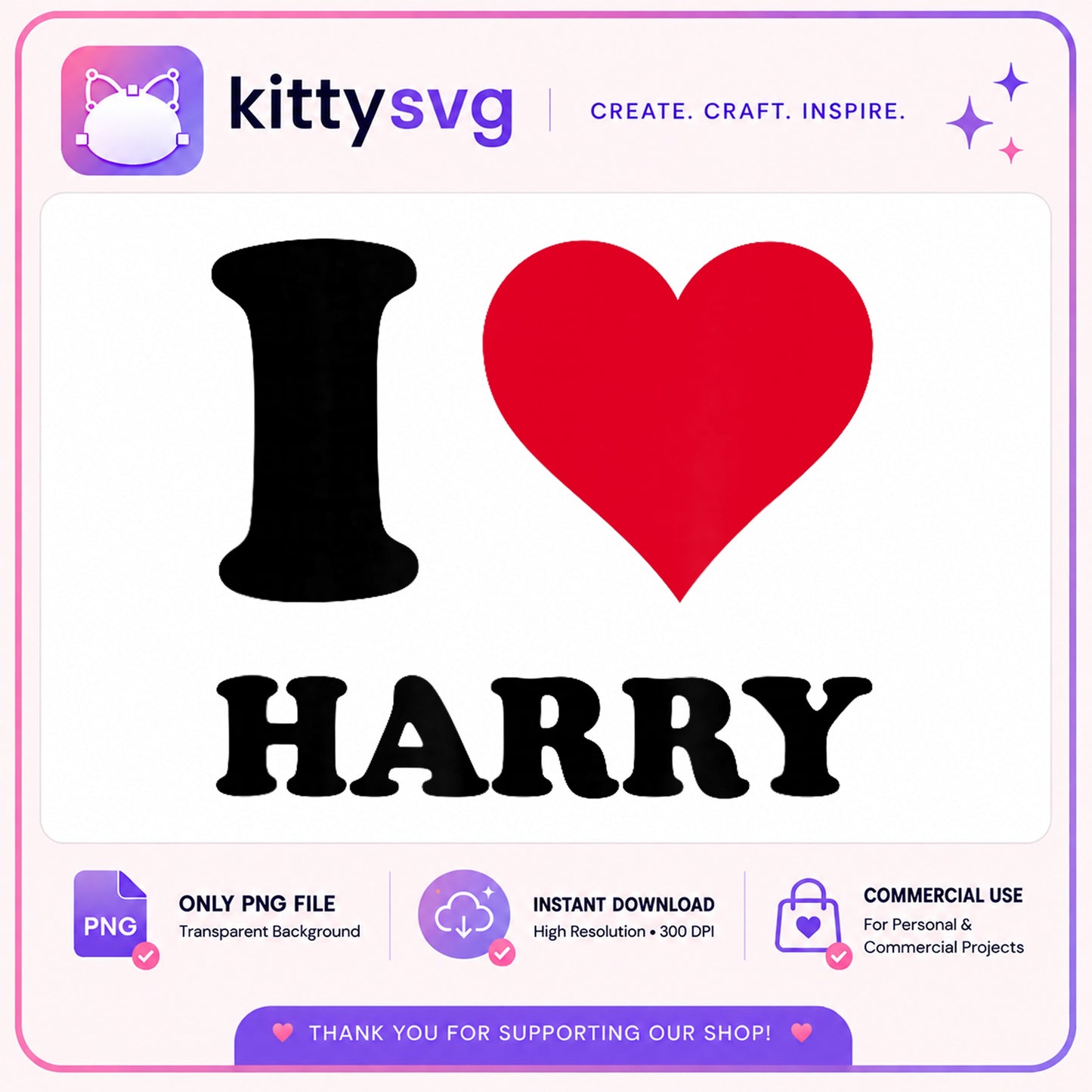 I Love Harry PNG, Harry Styles Fan Shirt PNG, Concert PNG