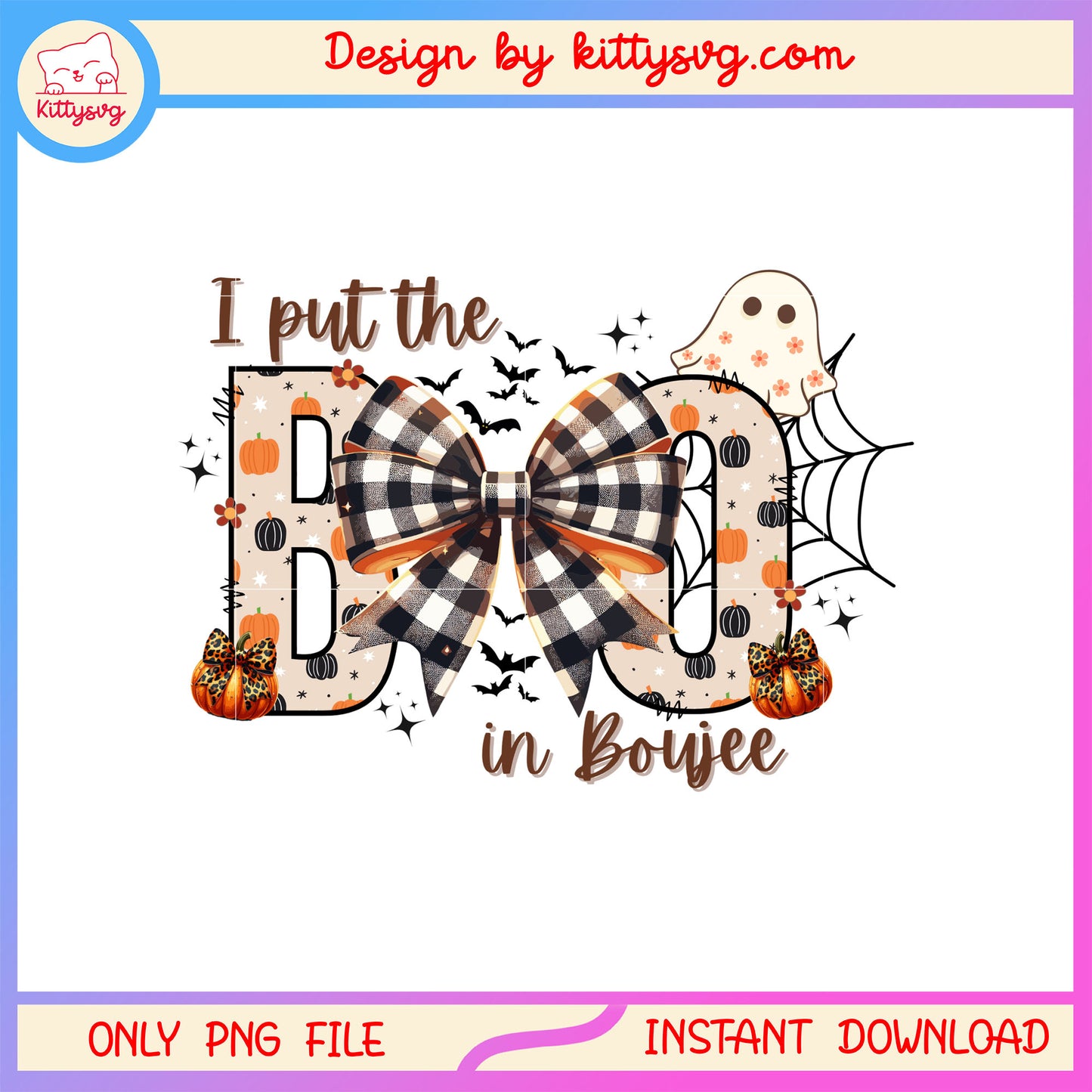 I put the boo in boujee coquette bow png, trick or treat png