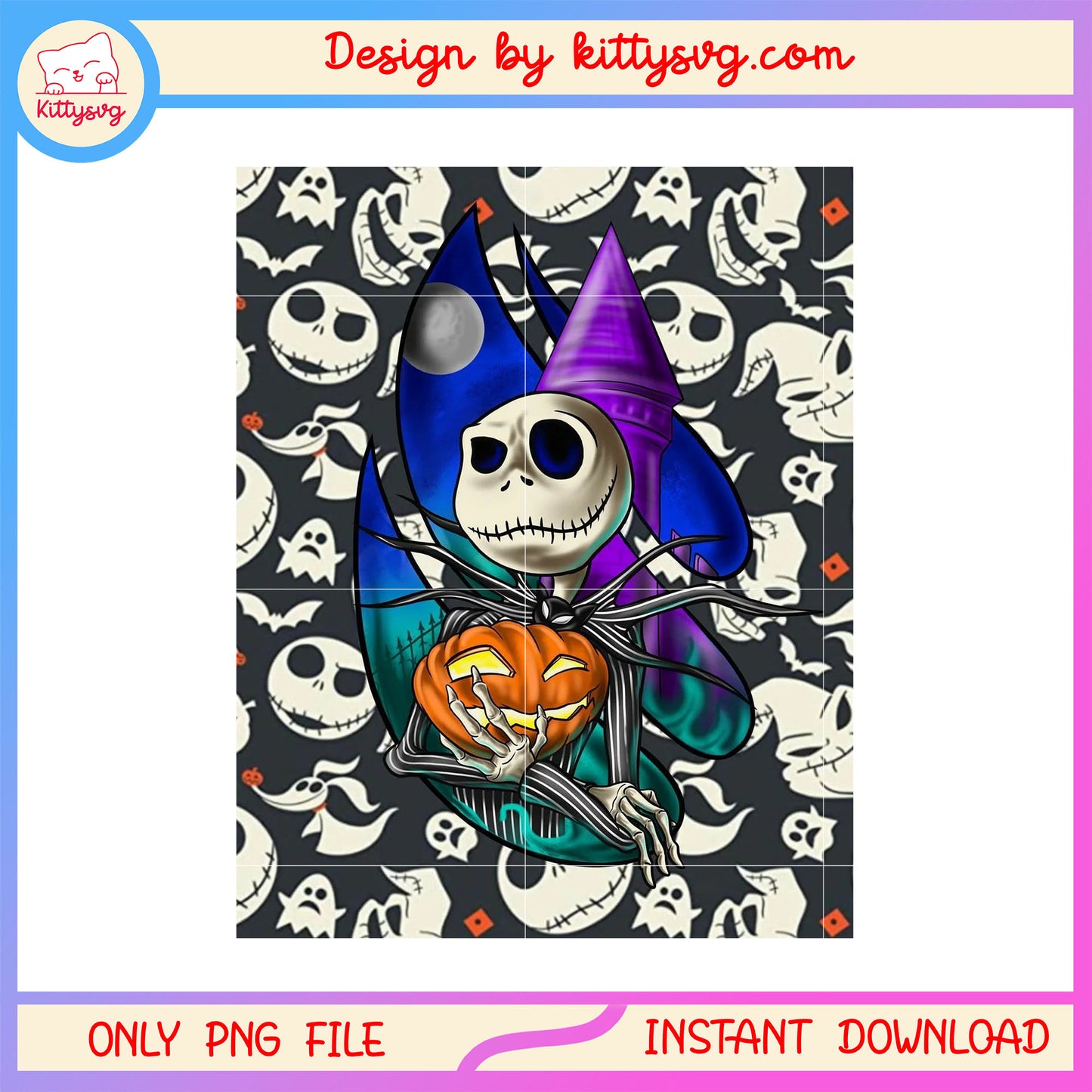 Jack skellington and zero dog pumpkin png, halloween pumpkin png