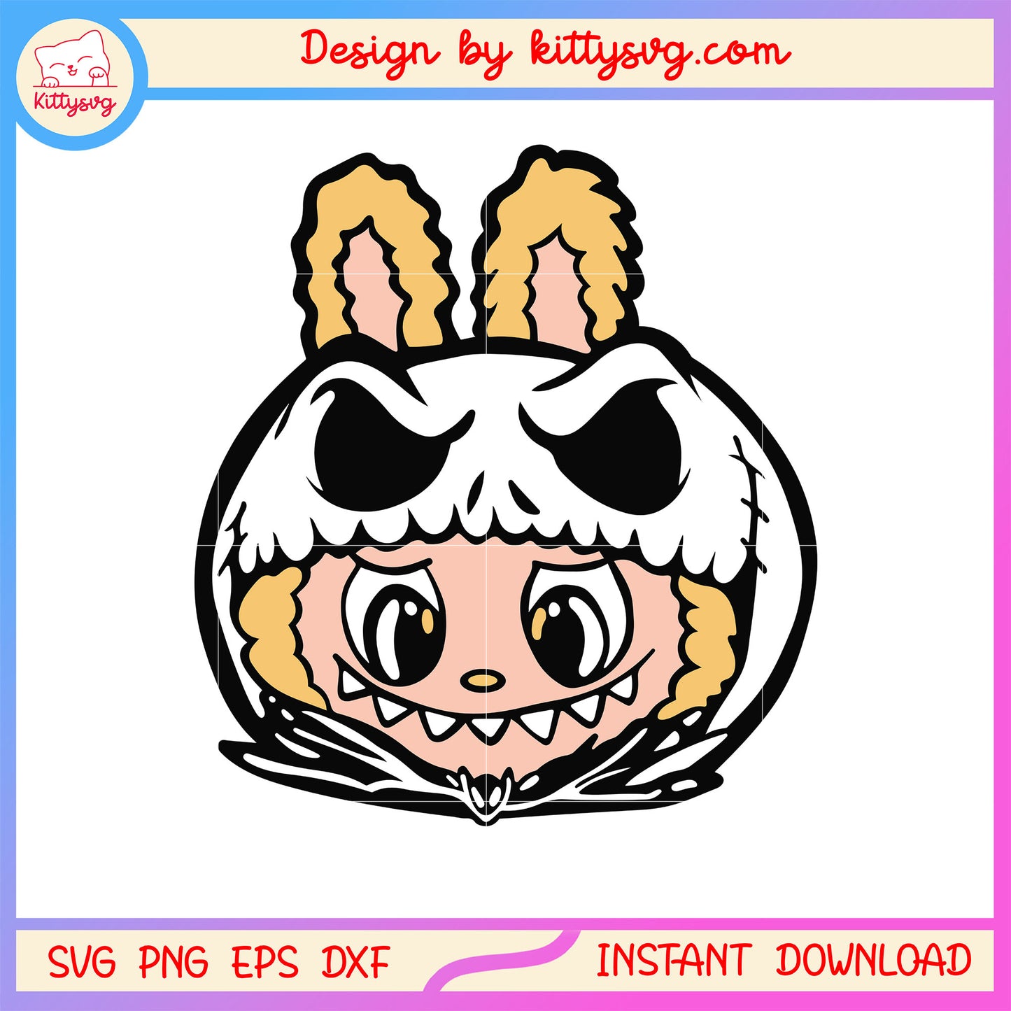 Jack skellington labubu costume svg, the pumpkin king svg