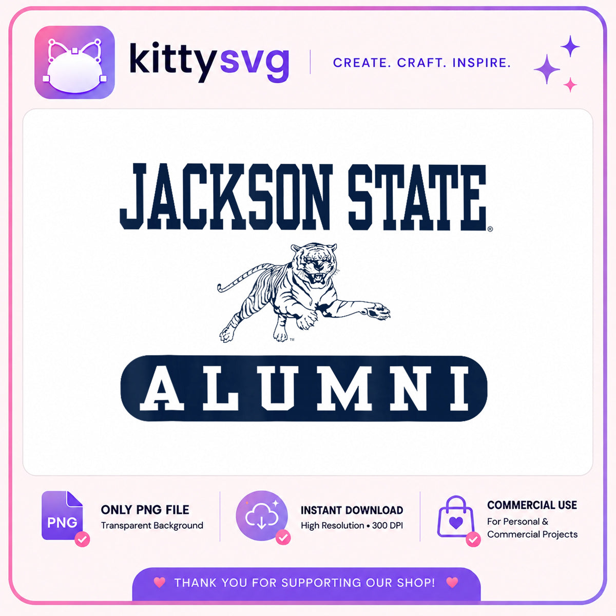 Jackson State Alumni PNG, JSU Tigers PNG, College Alumni PNG