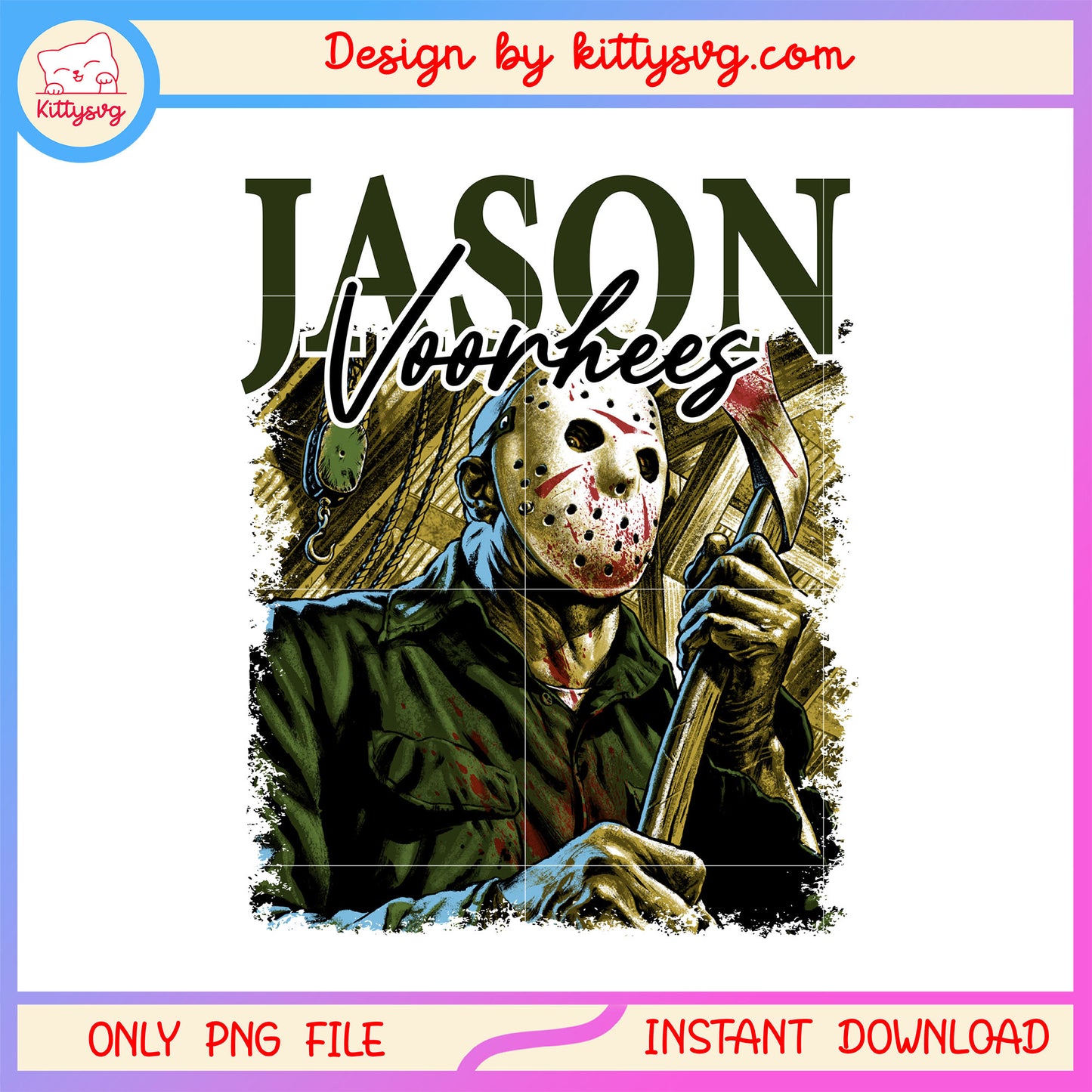 Jason voorhees halloween film poster design png, horror jason voorhees png