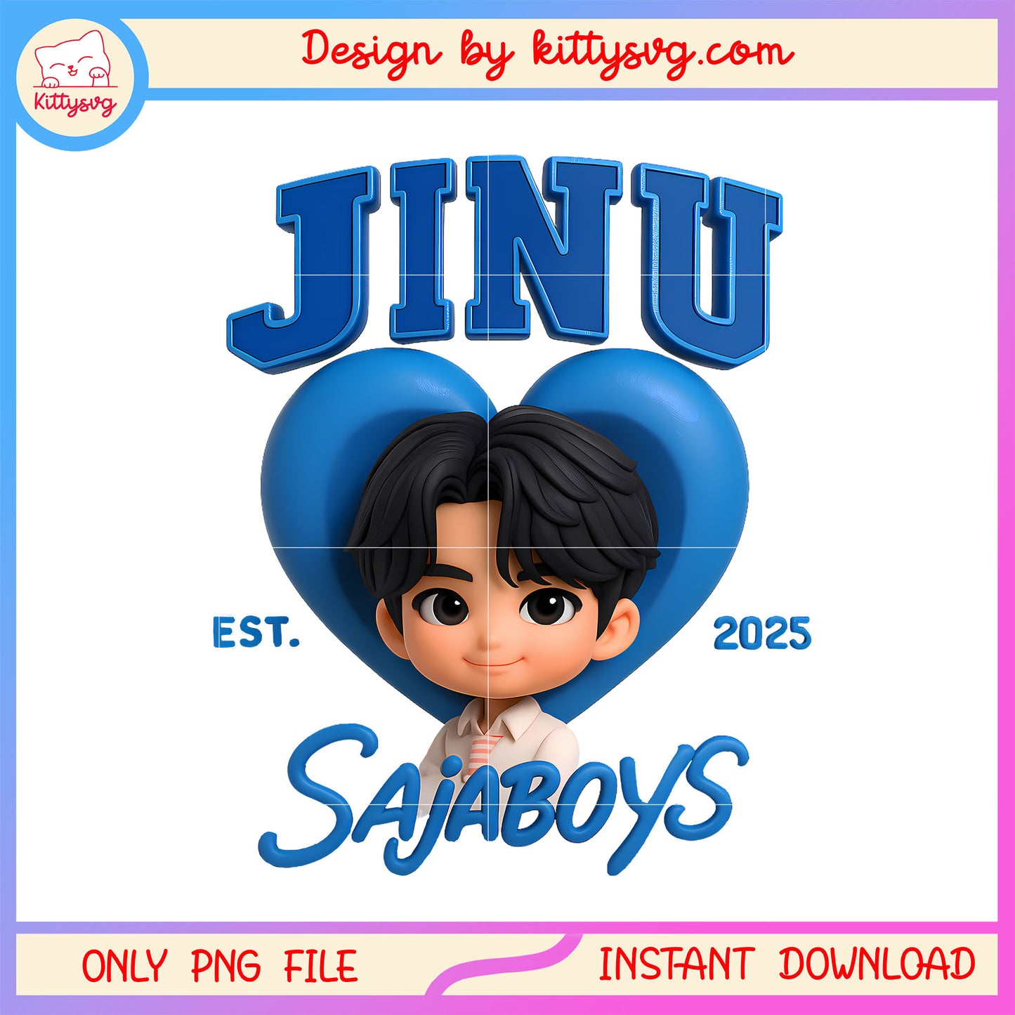 Jinu sajaboys est 2025 heart design png, jinu kpop demon huntrers png