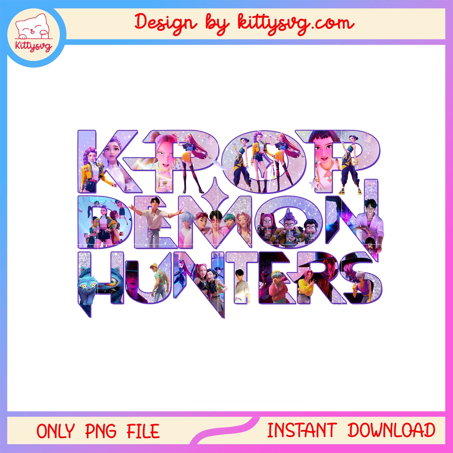 Kpop demon hunters custom name png, kpop demon hunters kpop group png