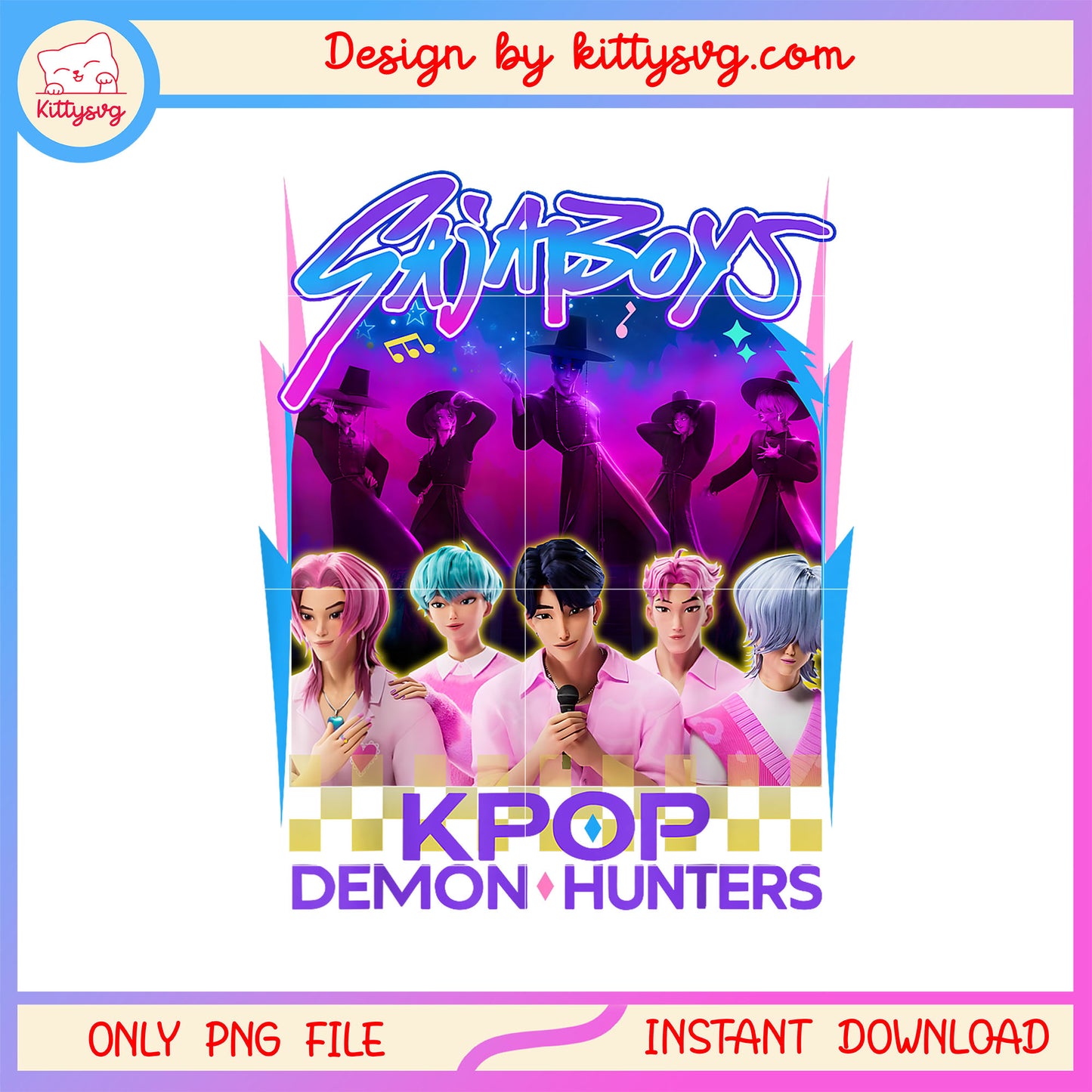 Kpop demon hunters normal and demon form png, demon hunters kpop png