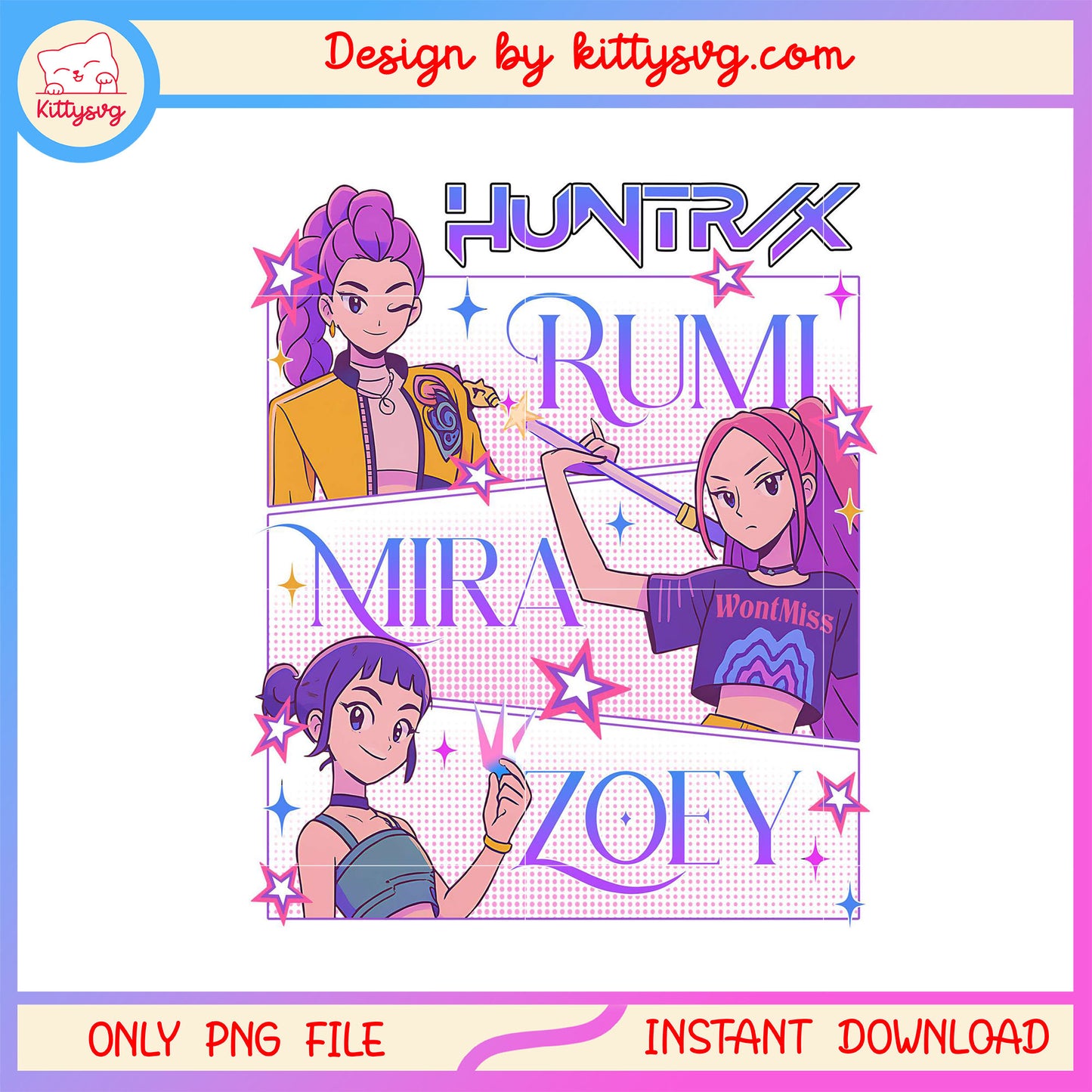 Kpop hunters huntrix band png, kpop hunters png, trending png