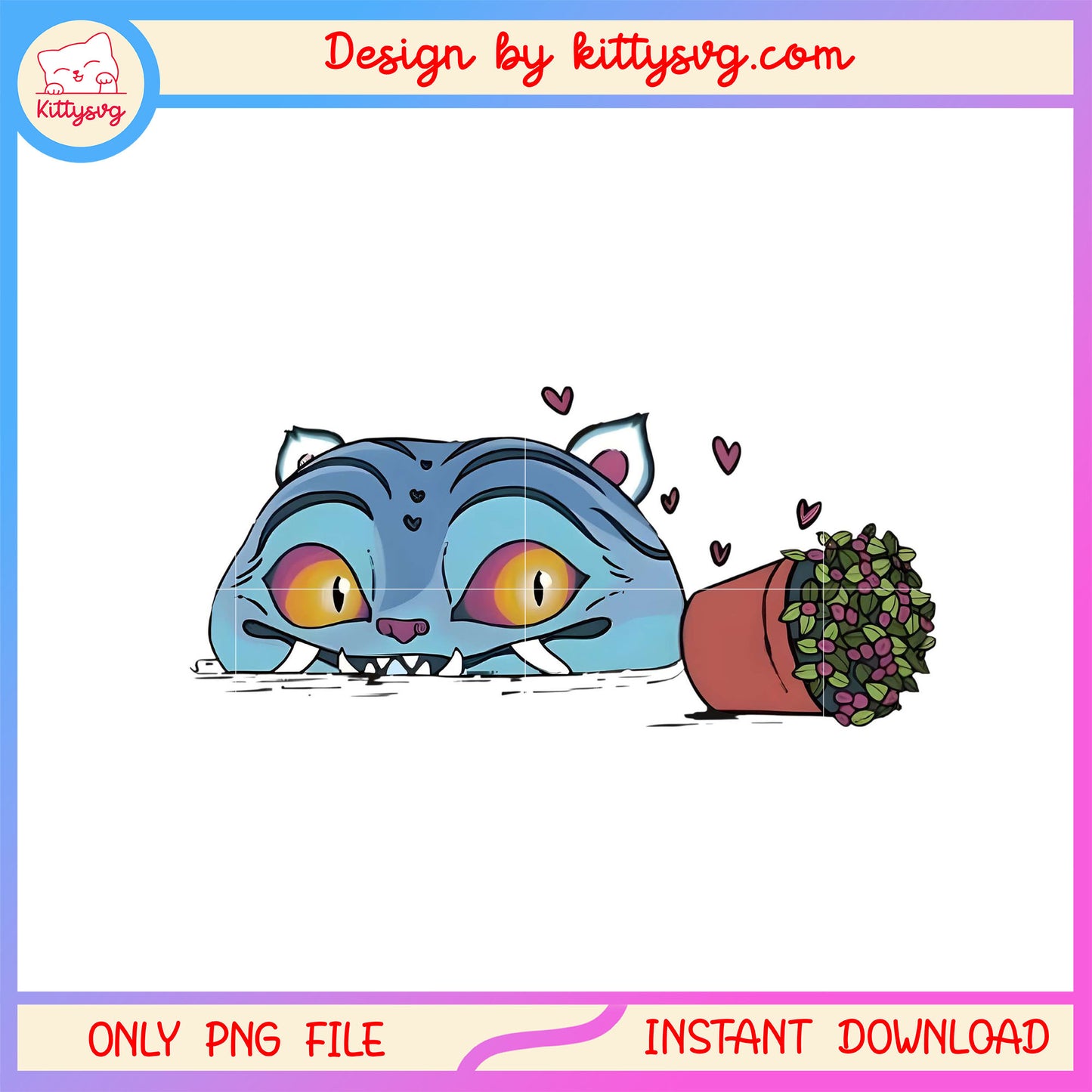 Kpop movie derpy tiger character png, cute blue tiger png, derpy png