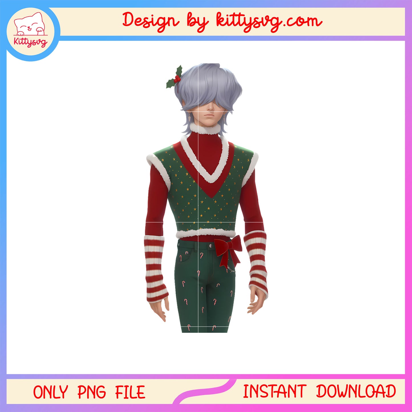 Kpop mystery saja boys christmas design png, saja boys mystery png