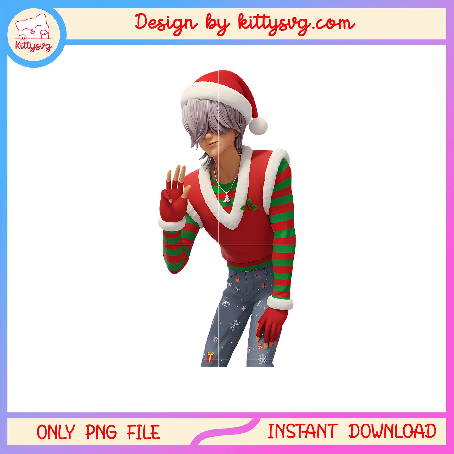 Kpop mystery saja boys happy christmas clipart png, saja mystery png