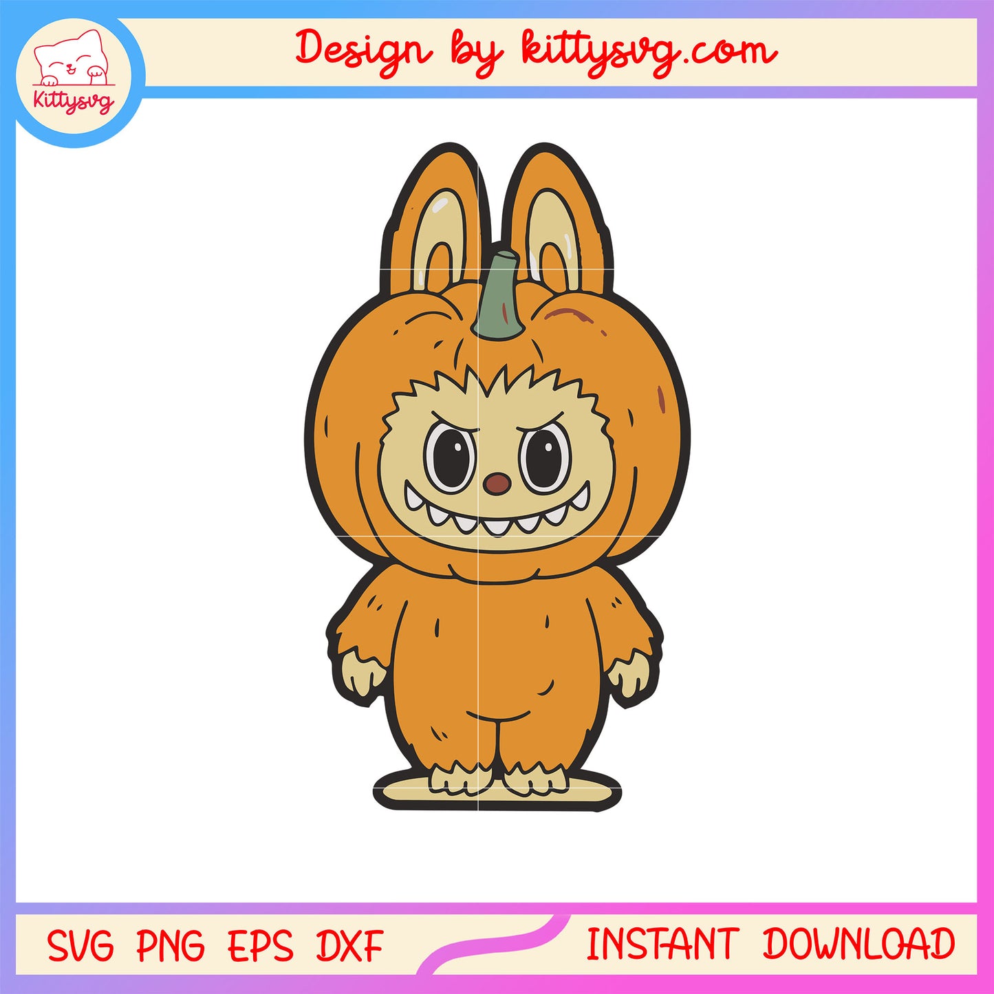 Labubu halloween pumpkin costume svg, labubu dolls svg