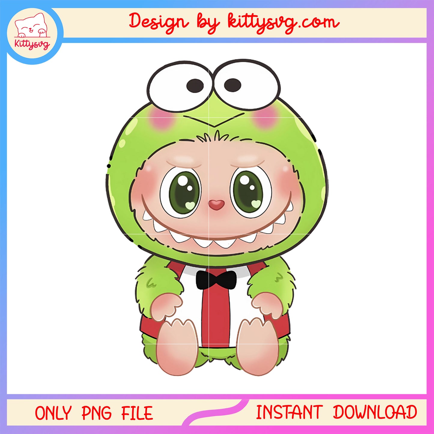 Labubu keroppi costume design png, sanrio png, labubu costumes png