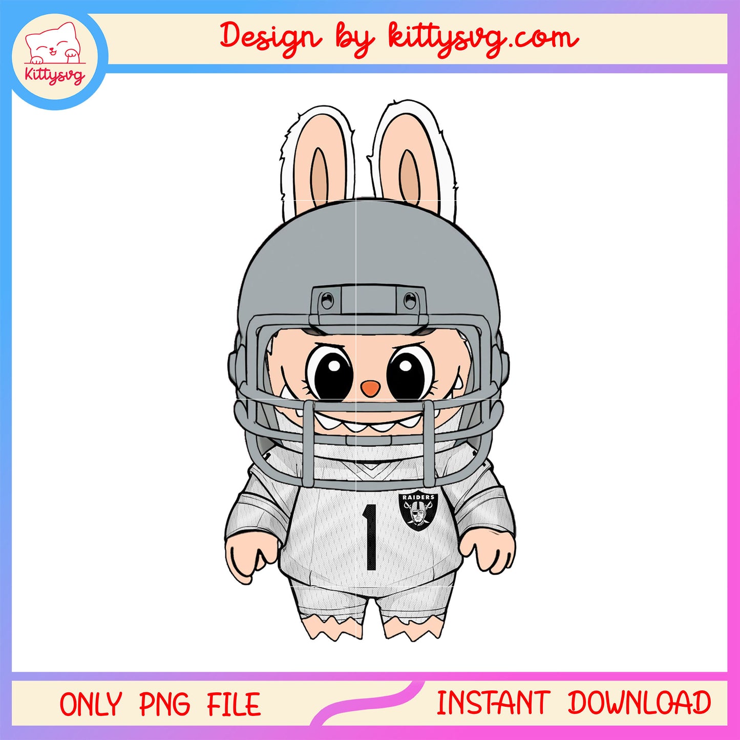 Las vegas raiders doll clothes labubu costume png, las vegas raiders png