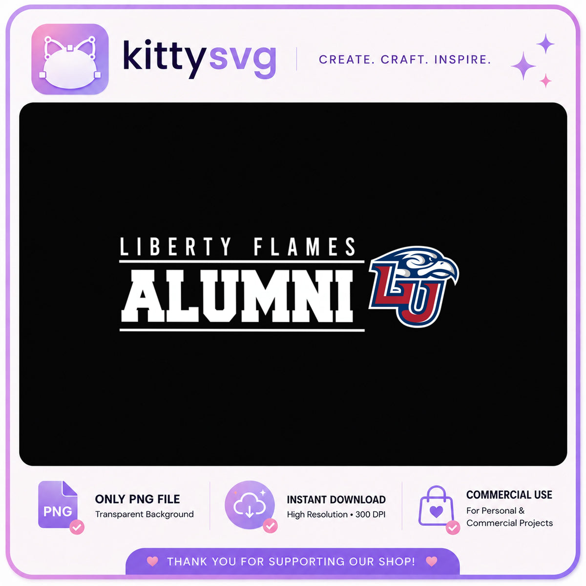 Liberty Flames Alumni PNG, Liberty University PNG, LU PNG