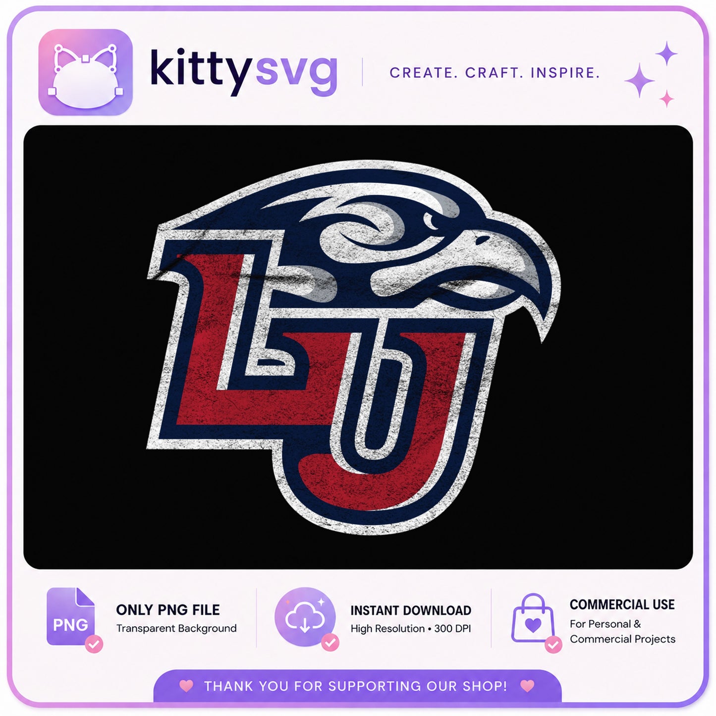 Liberty University Flames Logo PNG, LU Flames PNG, College PNG