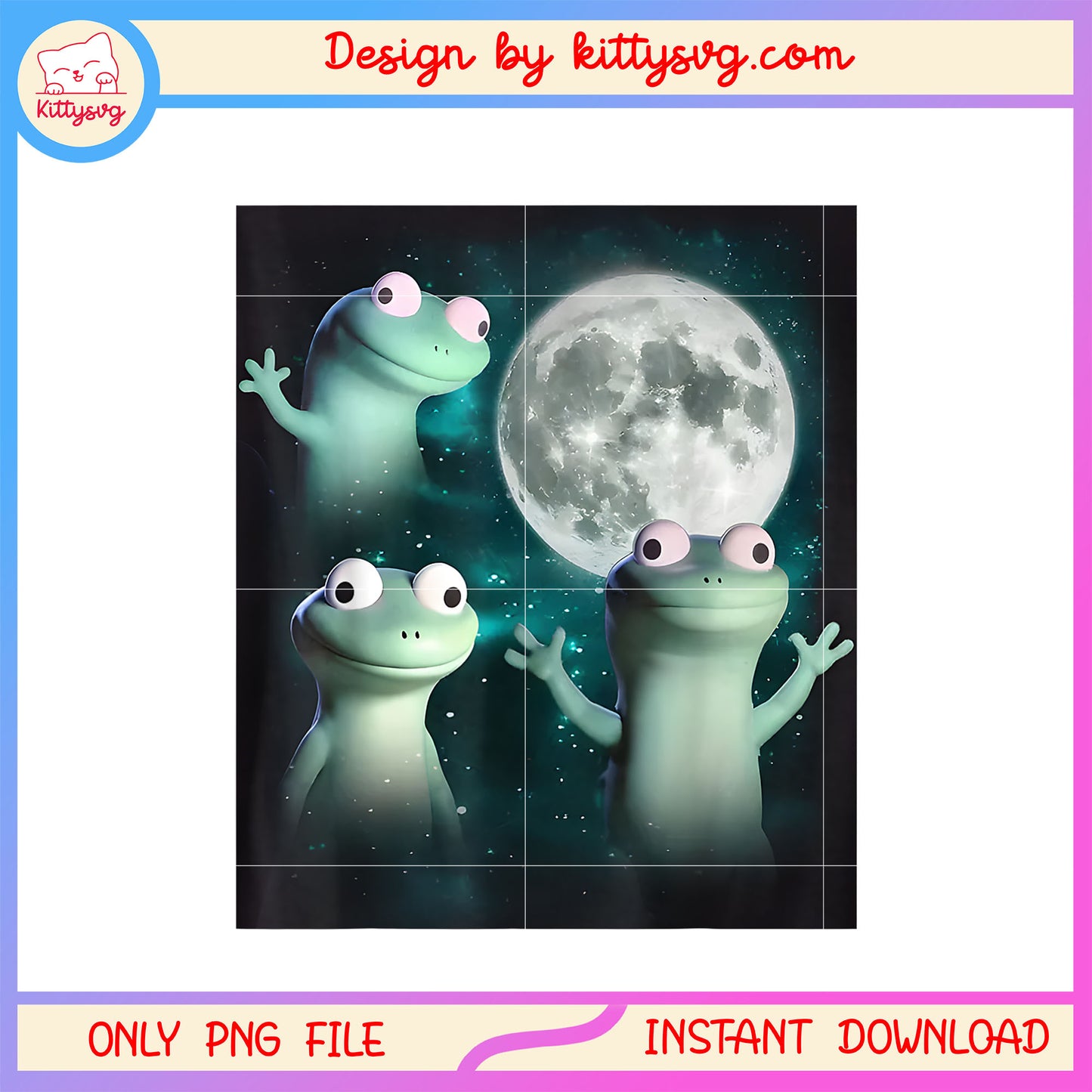 Lizard lizard lizard moon design png, lizard frog png, trending png