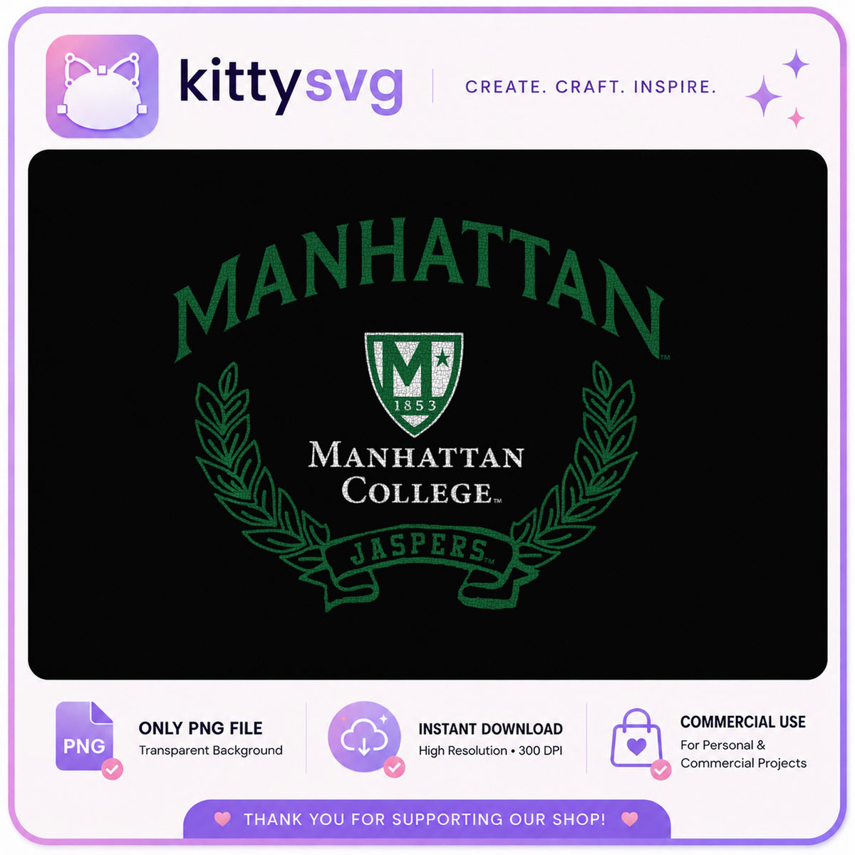 Manhattan College Jaspers PNG, College Crest PNG, University PNG