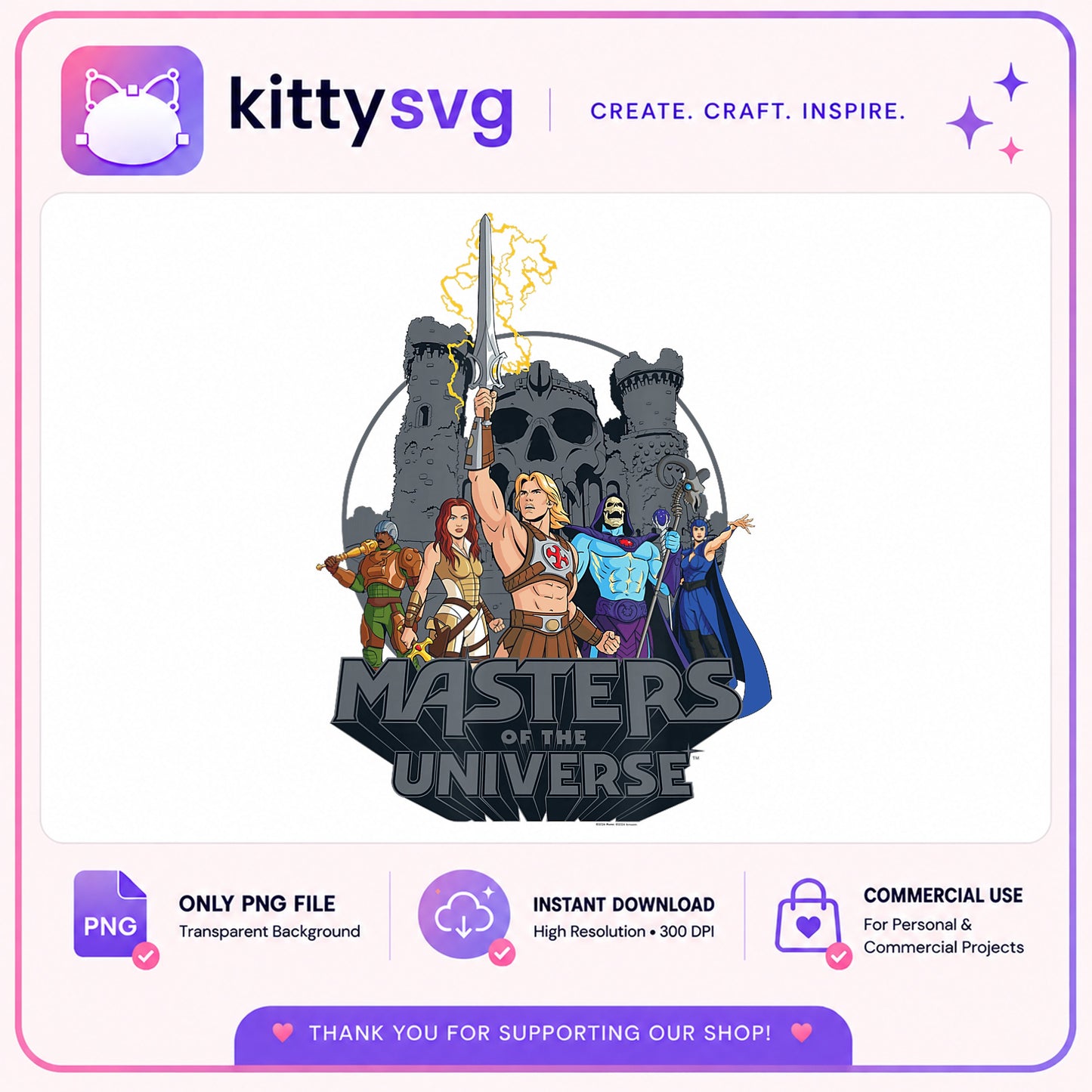 Masters Of The Universe PNG, He-Man Characters PNG, Skeletor PNG