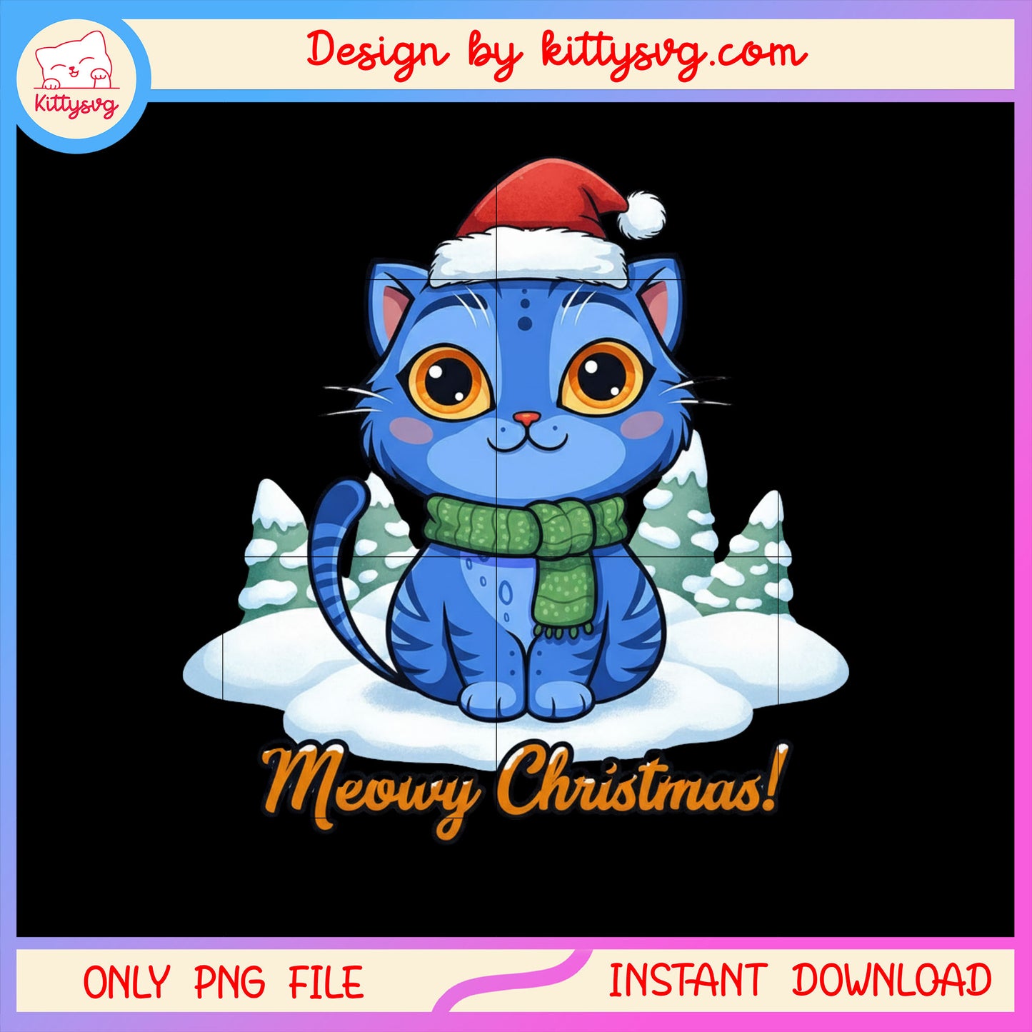 Merry christmas derpy tiger kpop art png, kpop outfits png