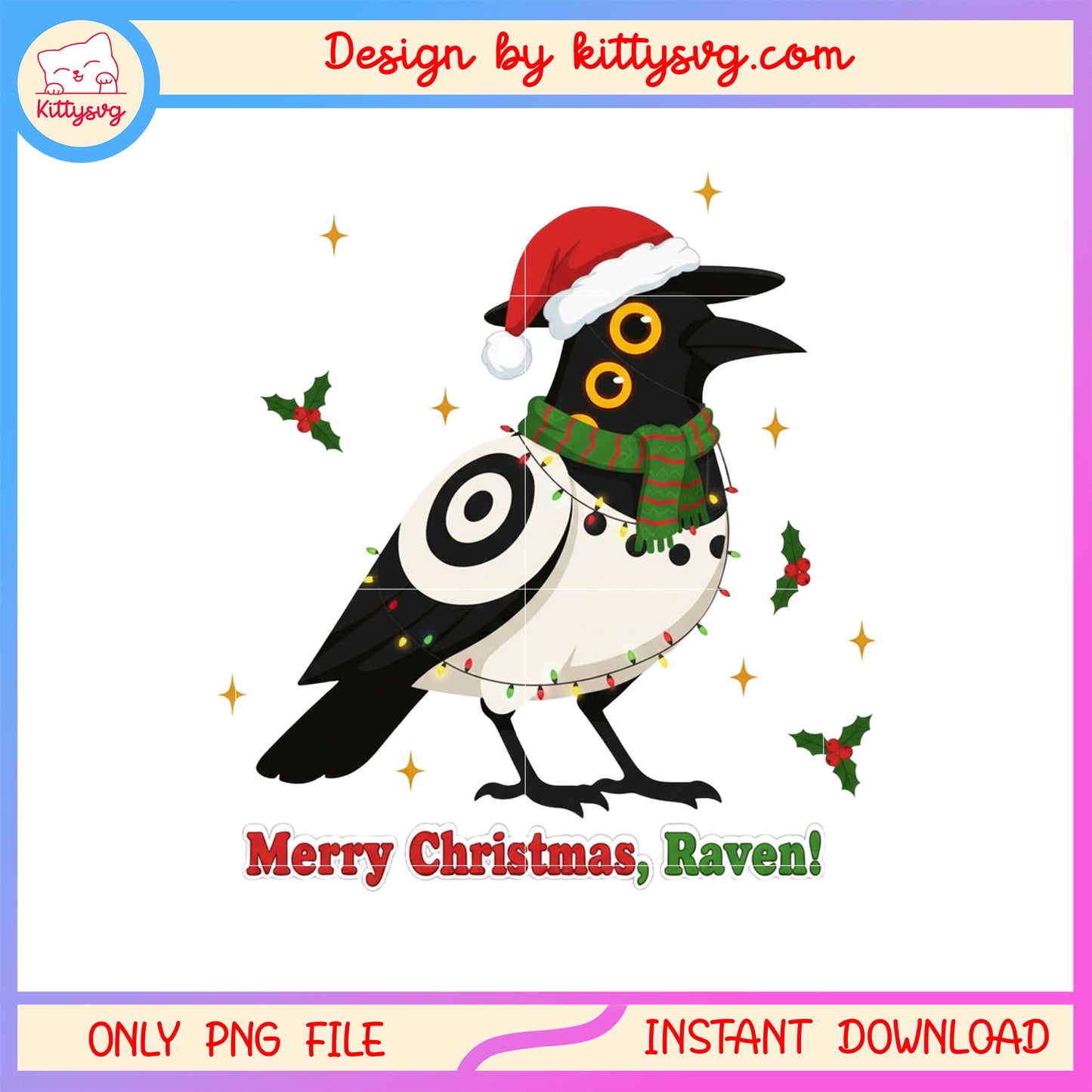 Merry christmas raven sussie kpop png, kpop demon hunters bird png