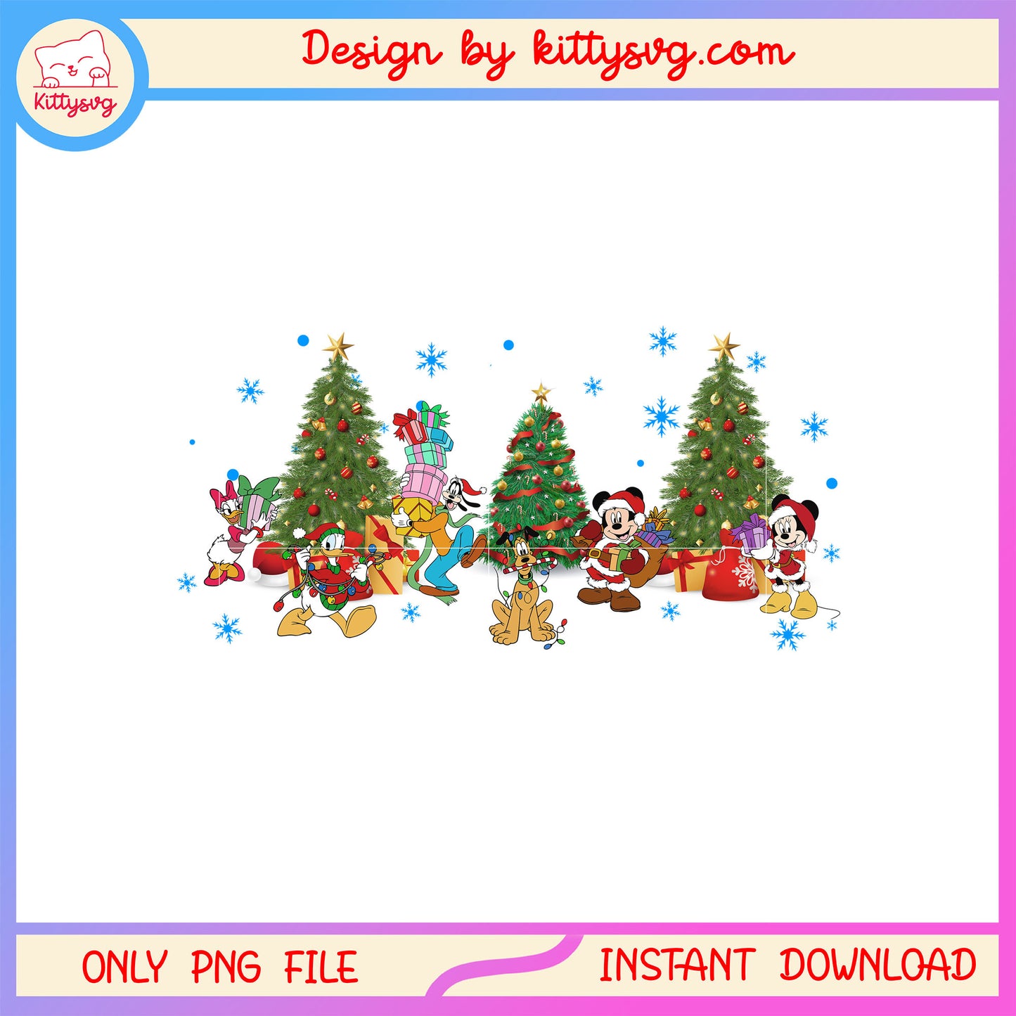 Merry funny christmas tree disney friends png, disney walt png