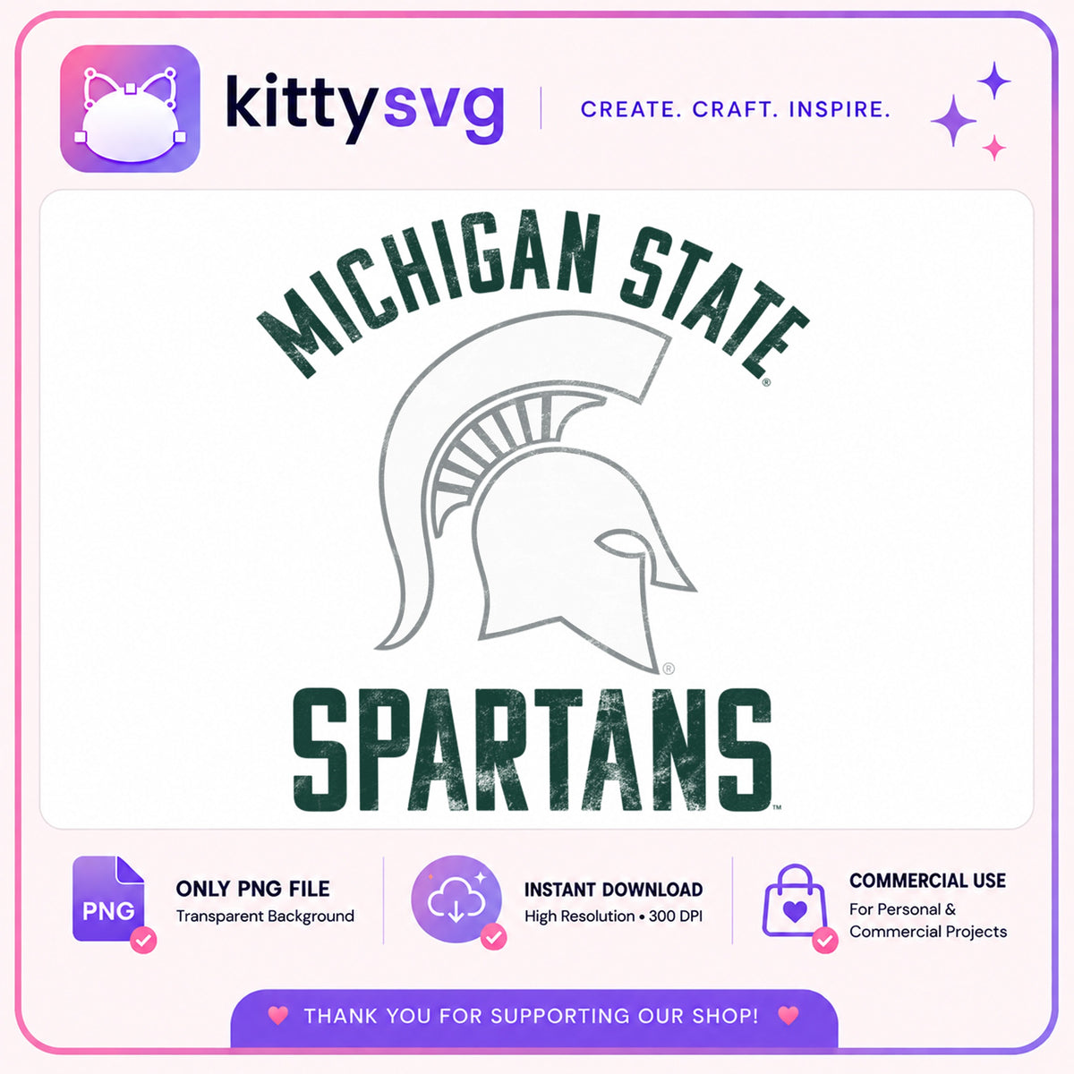 Michigan State Spartans PNG, MSU Spartans Logo PNG, Spartan PNG