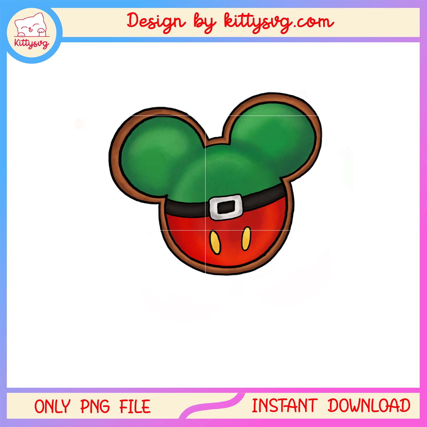 Mickey mouse ear christmas decoration png, christmas pics png