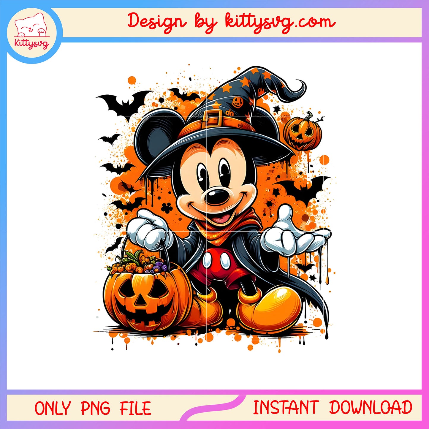 Mickey mouse witch haloween costume png, mickey halloween png
