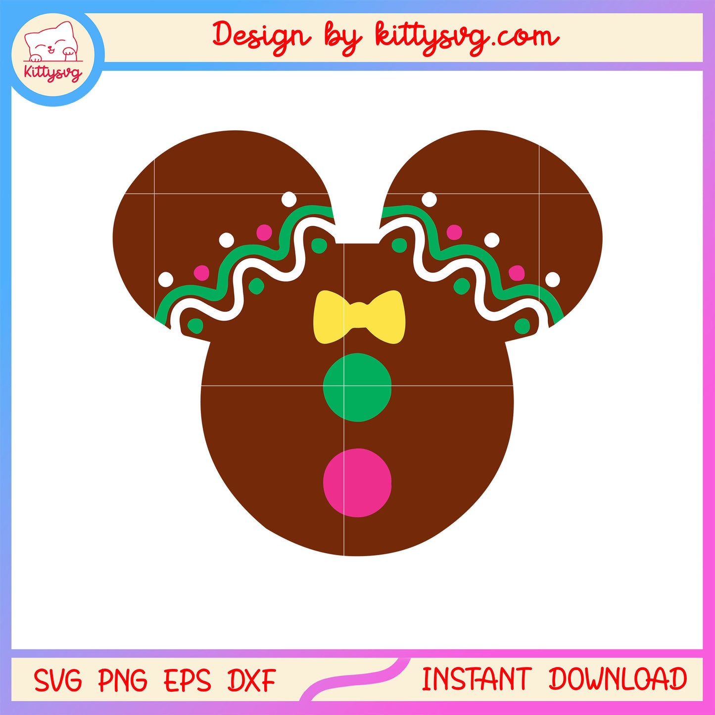 Minnie mouse head christmas design svg, christmas disney movies svg