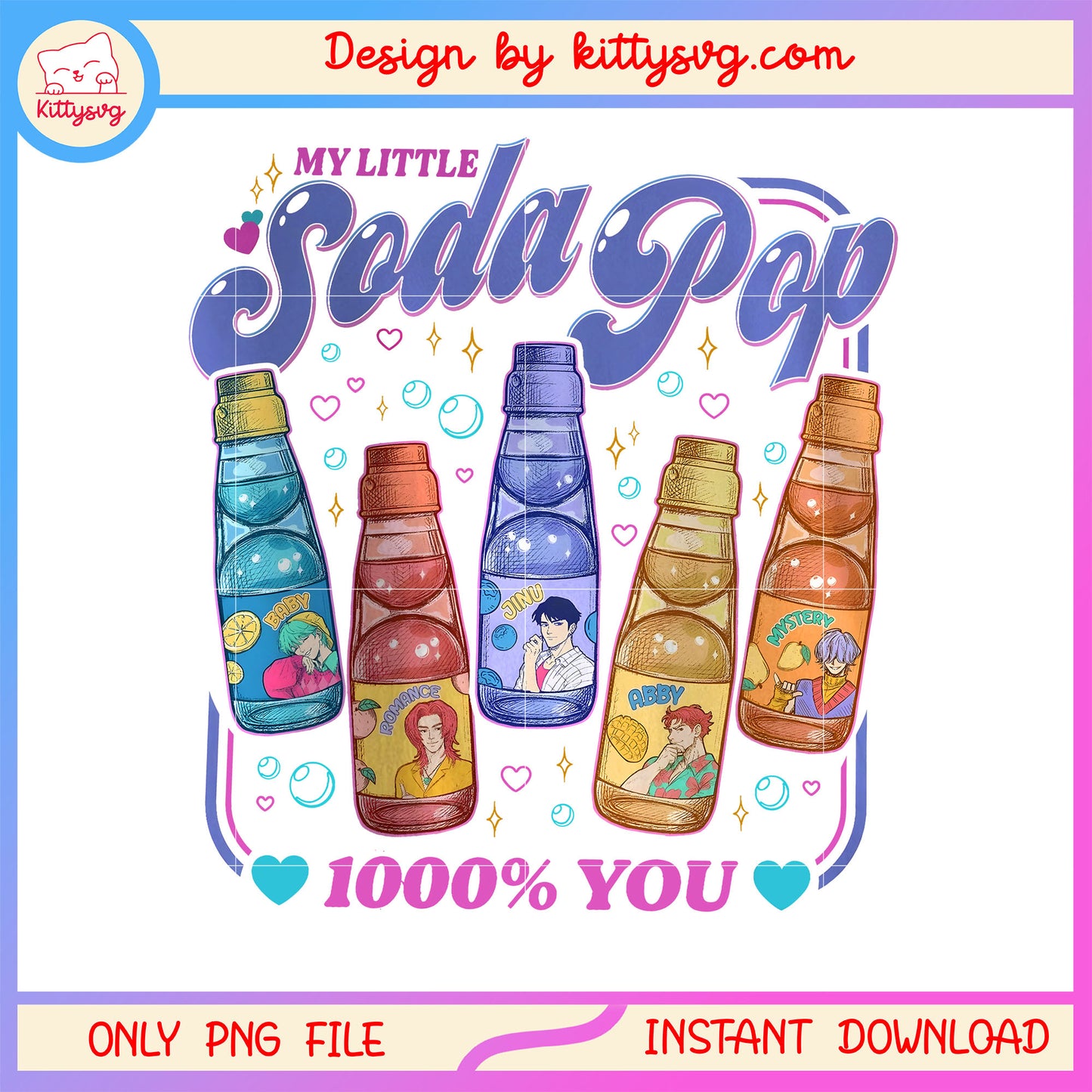 My little soda pop 1000% you design png, saja boys soda pop png