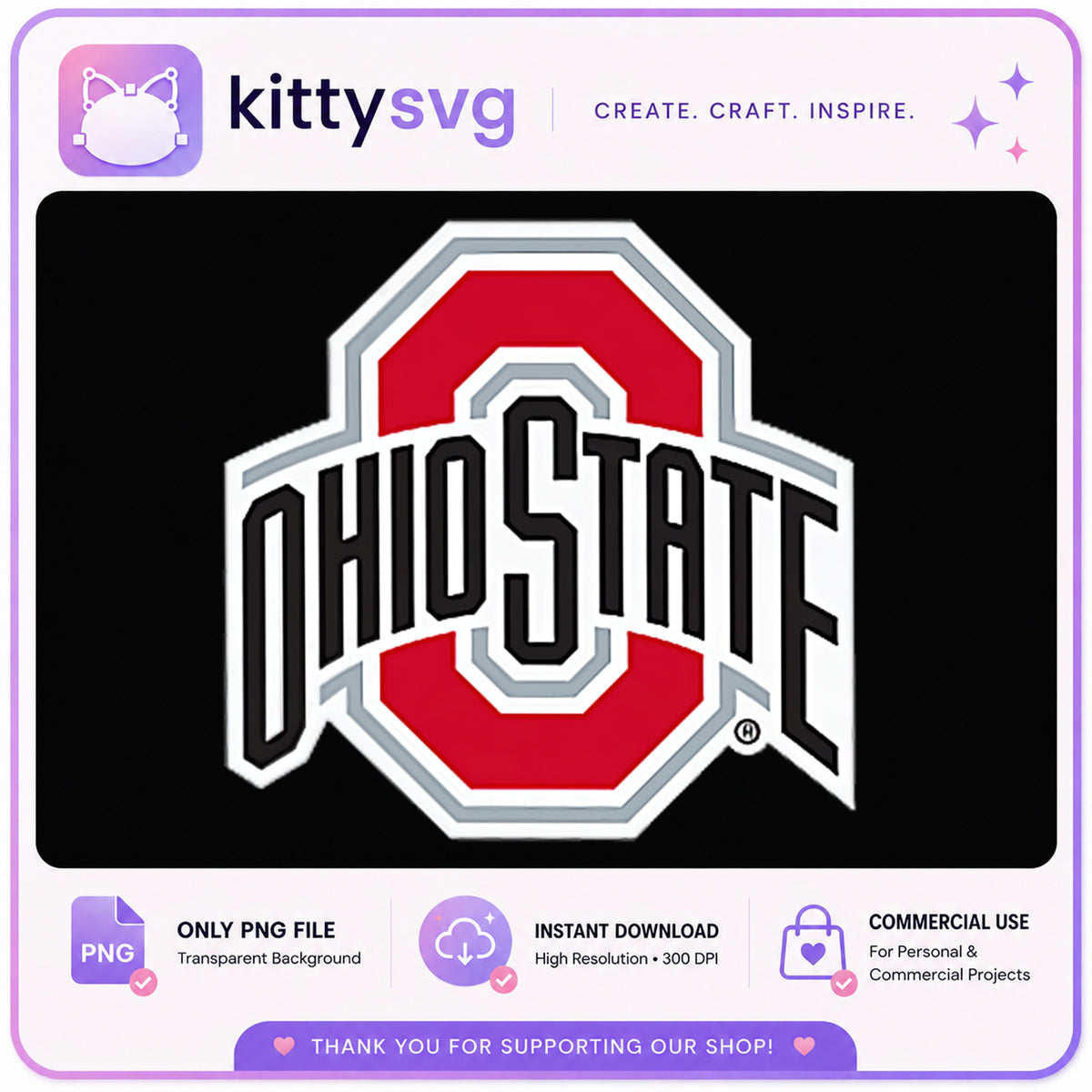 Ohio State Buckeyes Logo PNG, Football Team PNG, OSU PNG
