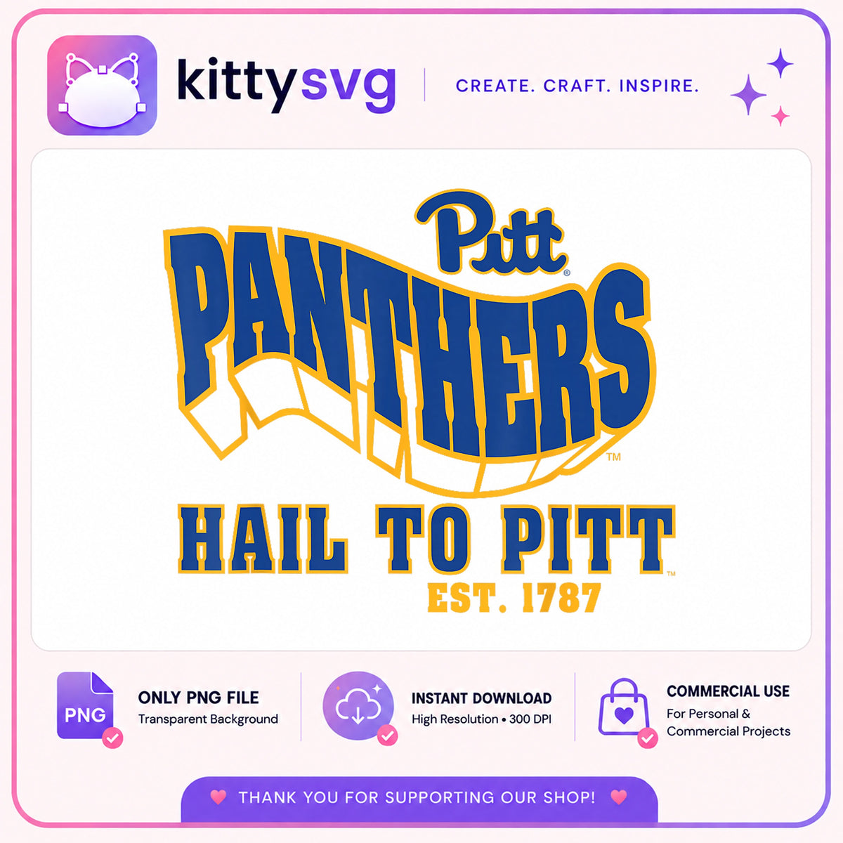 Pitt Panthers Hail To Pitt PNG, Pittsburgh Panthers PNG, College PNG