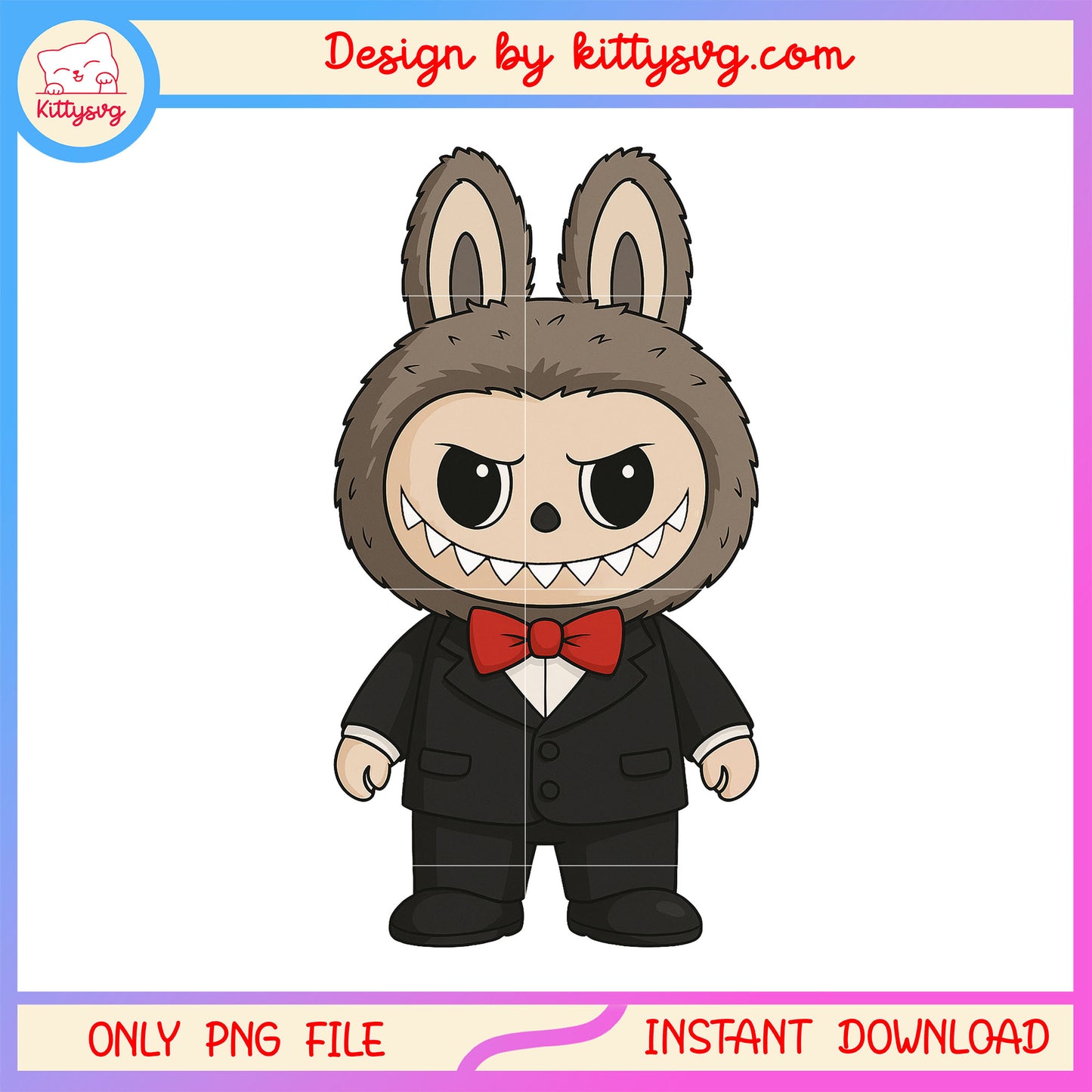 Pop mart labubu dolls gentleman doll drawing design png, labubu art png