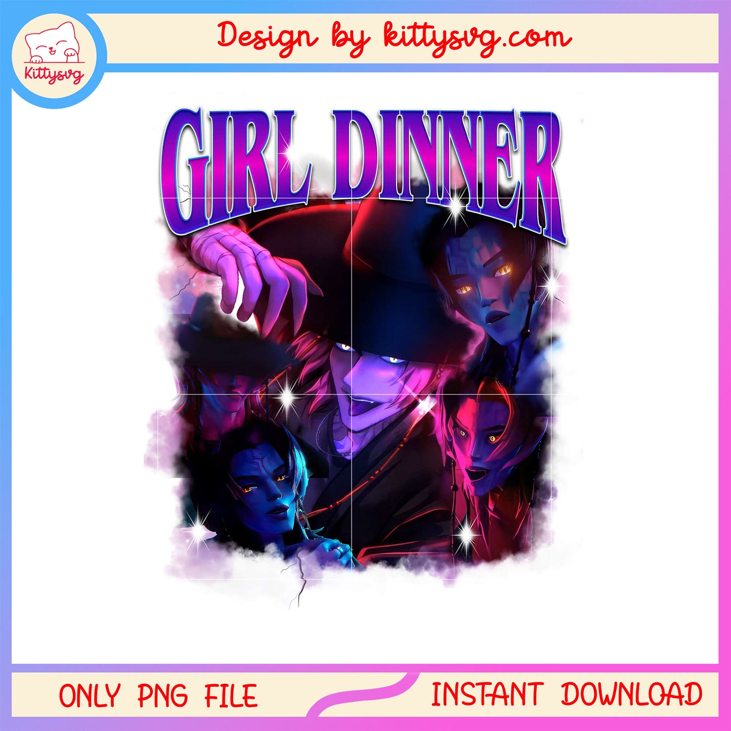 Romance demon saja boys design png, saja boys demon form png