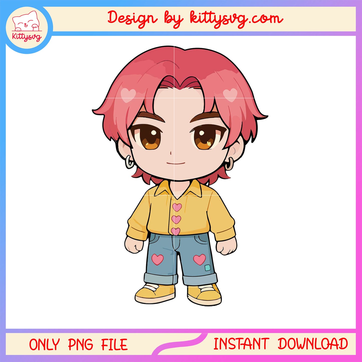 Romance saja boys doll design png, sword of demon hunters png