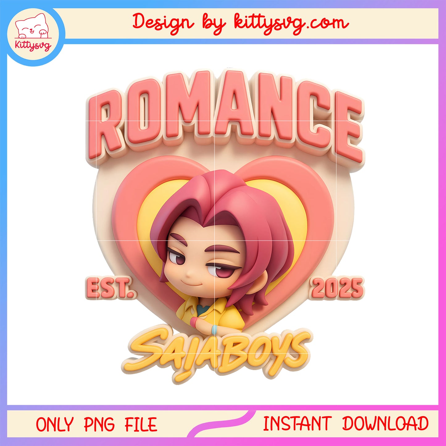 Romance sajaboys est 2025 heart design png, romance kpop png