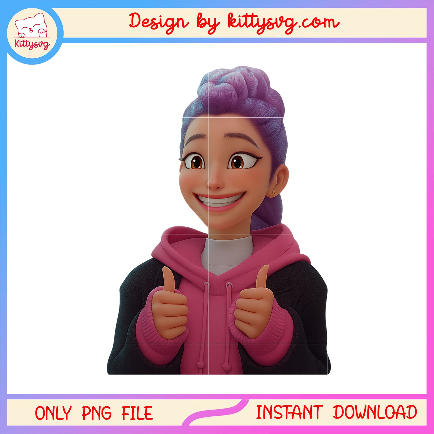 Rumi character nice design png, rumi kpop hunters png, huntrix movie png