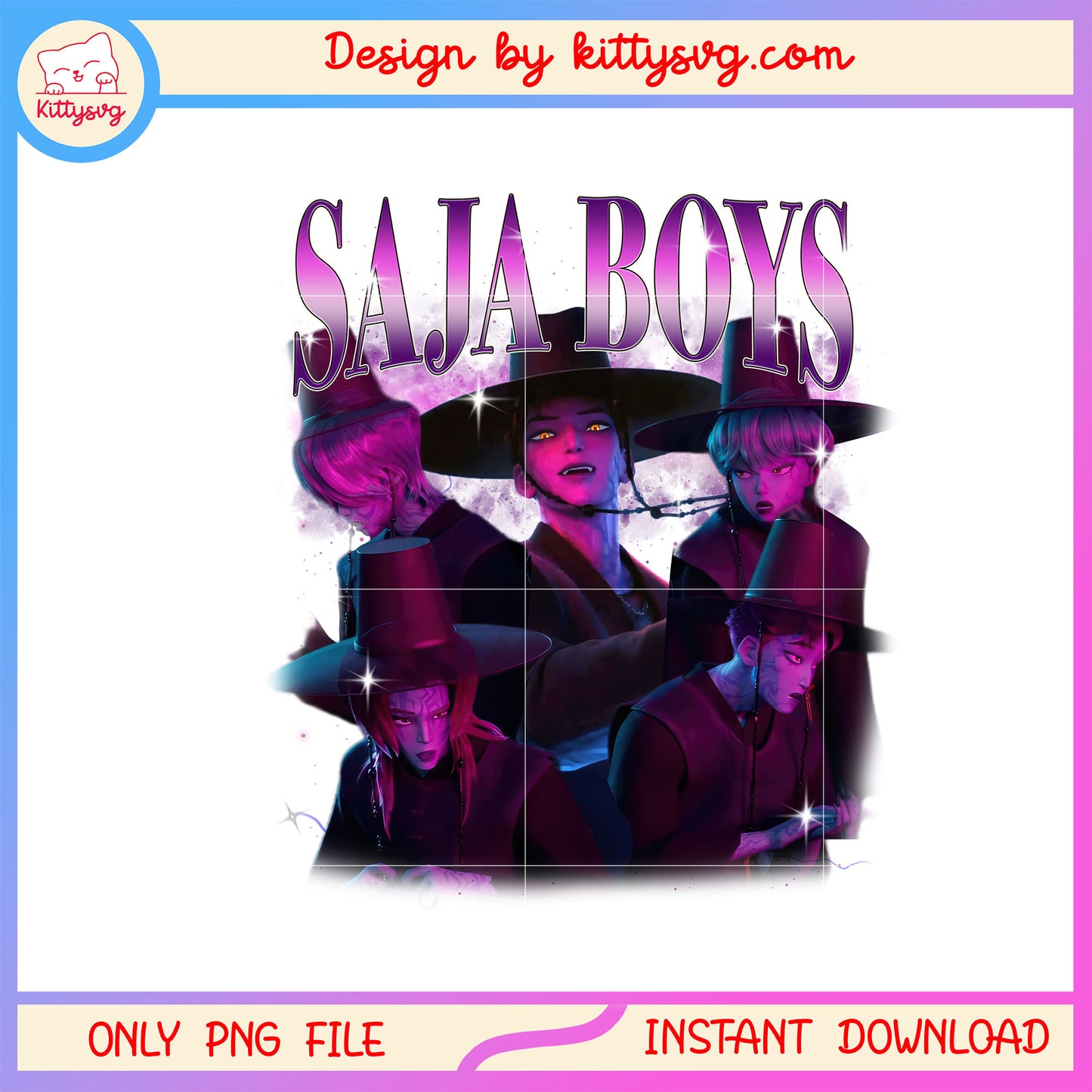 Saja boys demon form design png, saja boys kpop demon hunters png