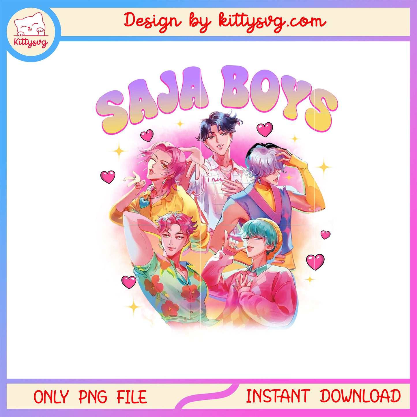 Saja boys kpop anime design png, kpop demon hunters saja boys png