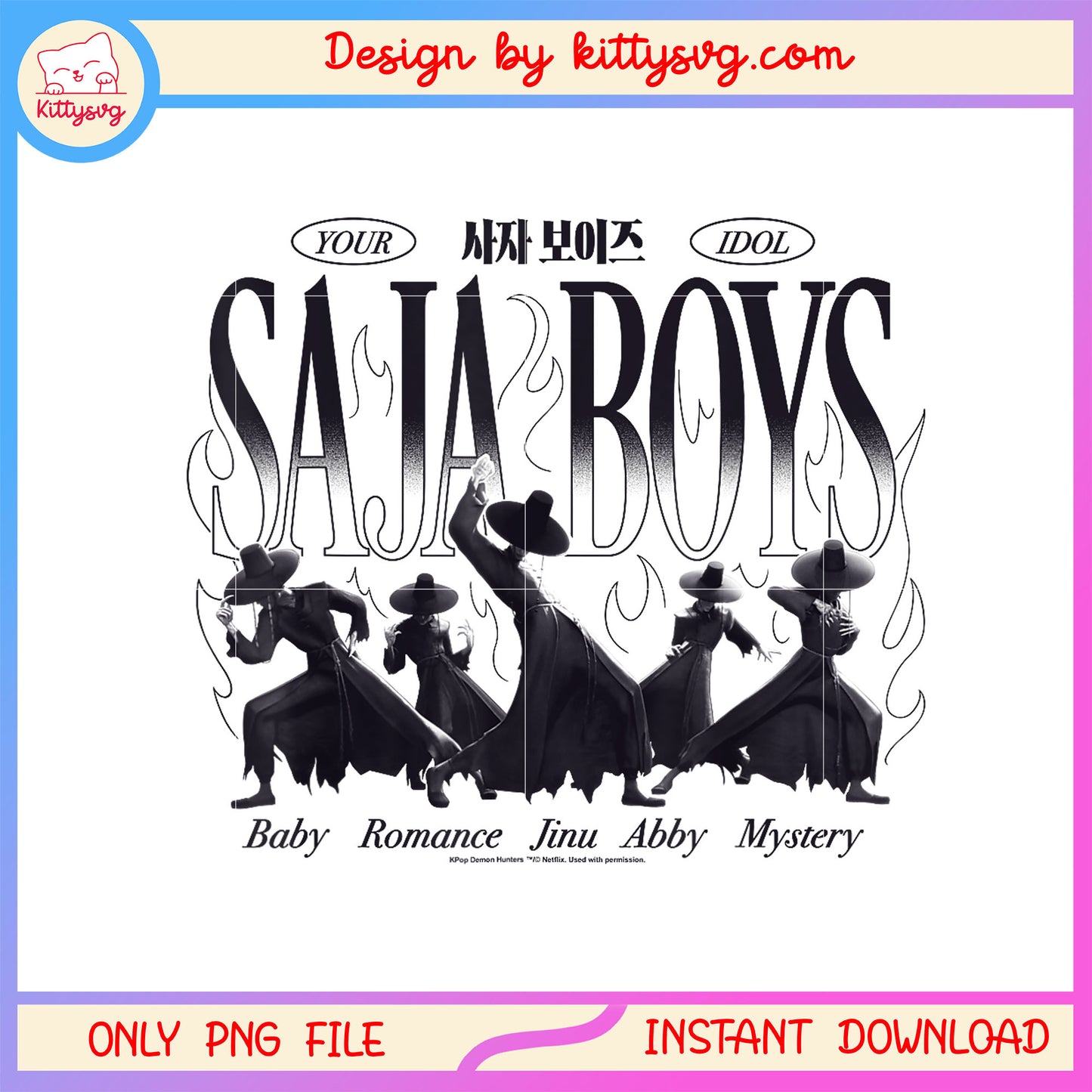 Saja boys your idol demon form png, saja boys demon form png