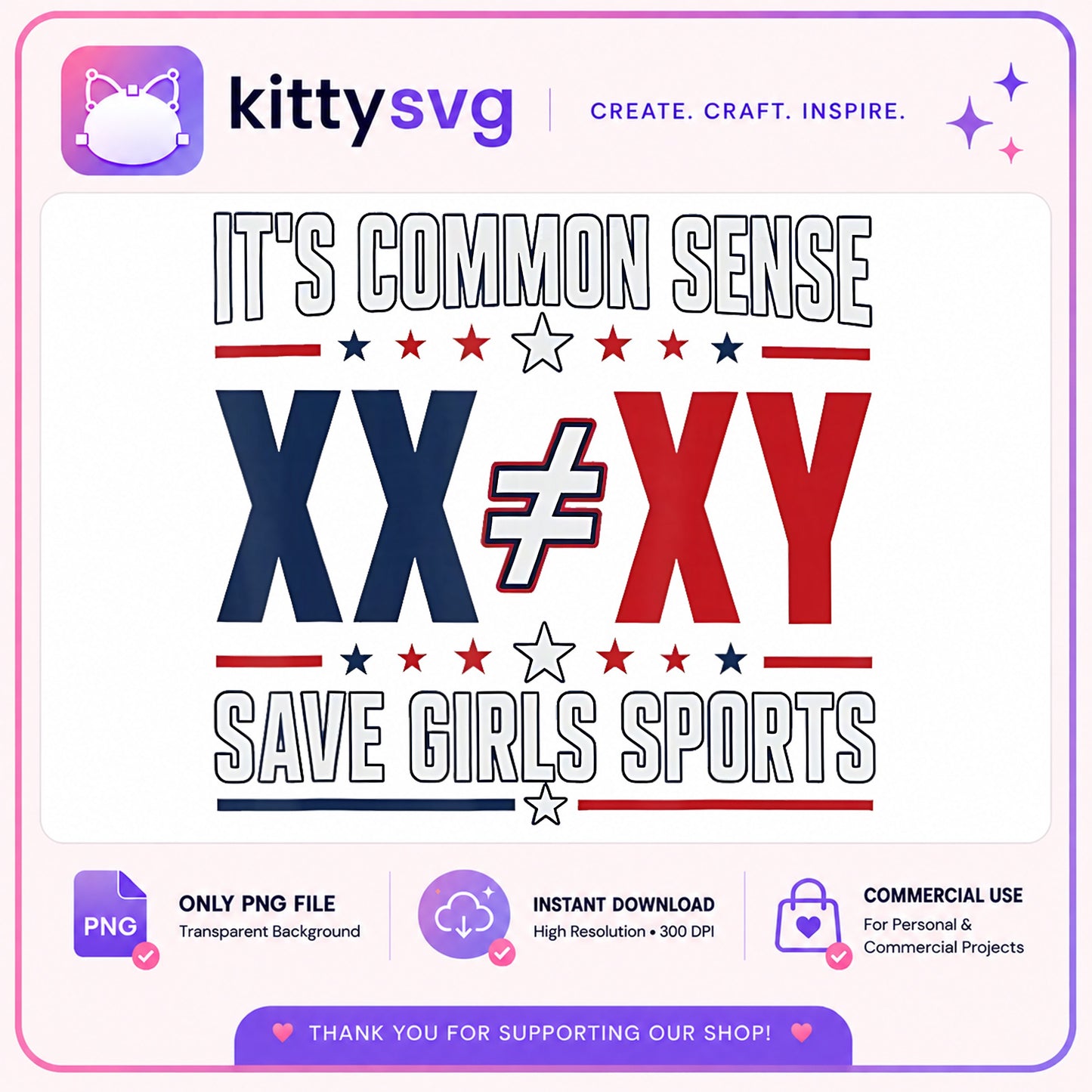 Save Girls Sports PNG, XX Not Equal XY, Common Sense PNG