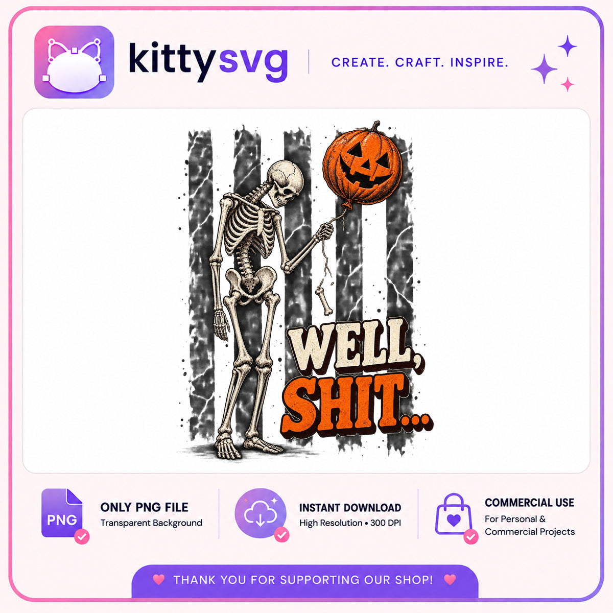 Skeleton Well Shit Halloween PNG, Funny Halloween PNG, Spooky PNG