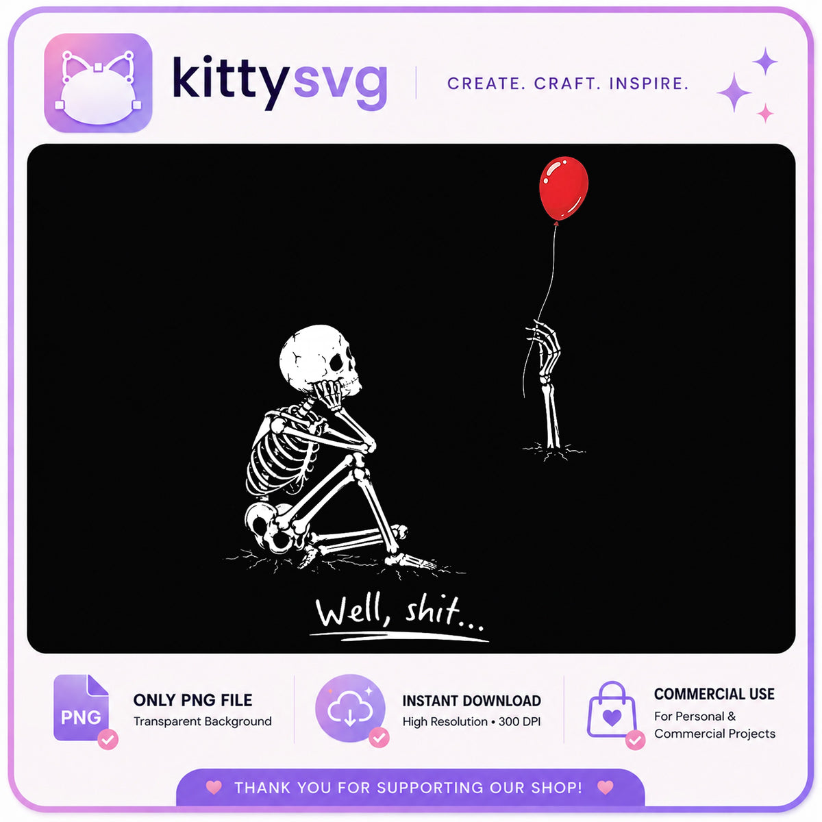 Skeleton With Red Balloon PNG, Funny Skeleton PNG, Halloween PNG