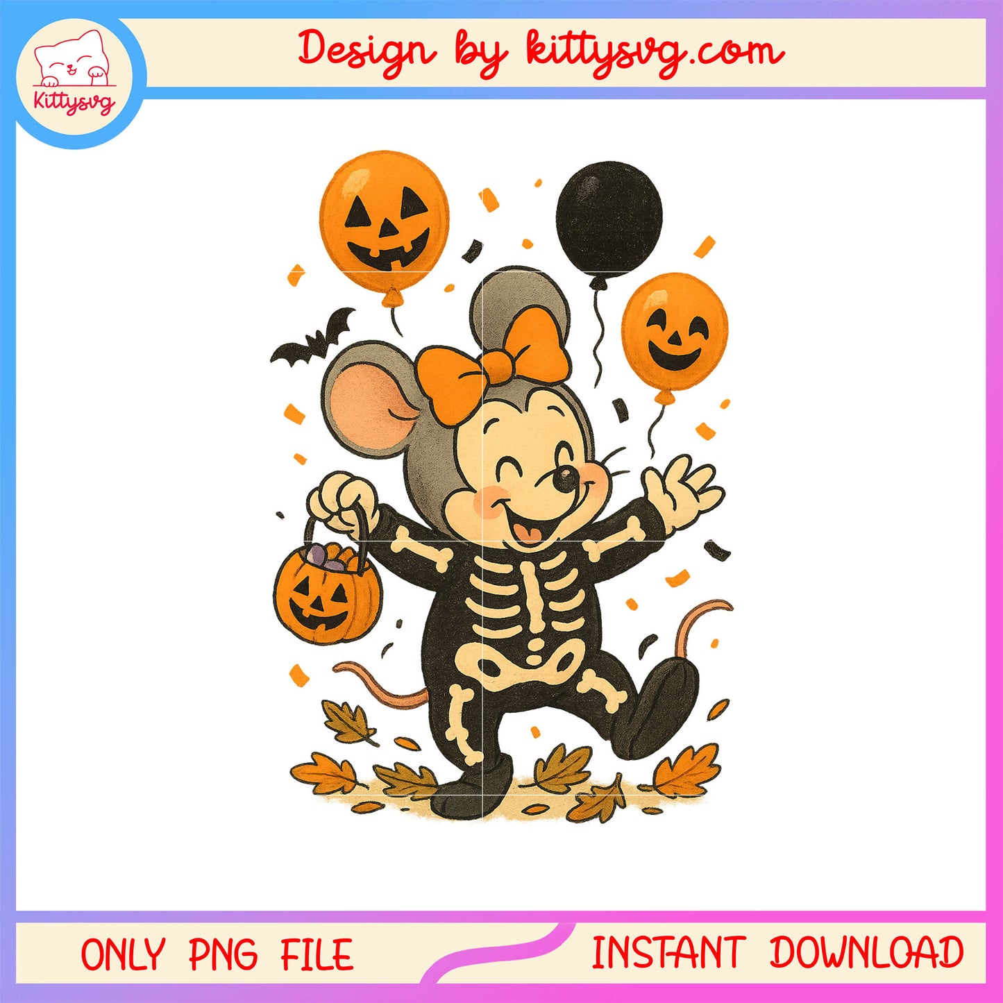 Skeleton minnie halloween costume png, halloween store png