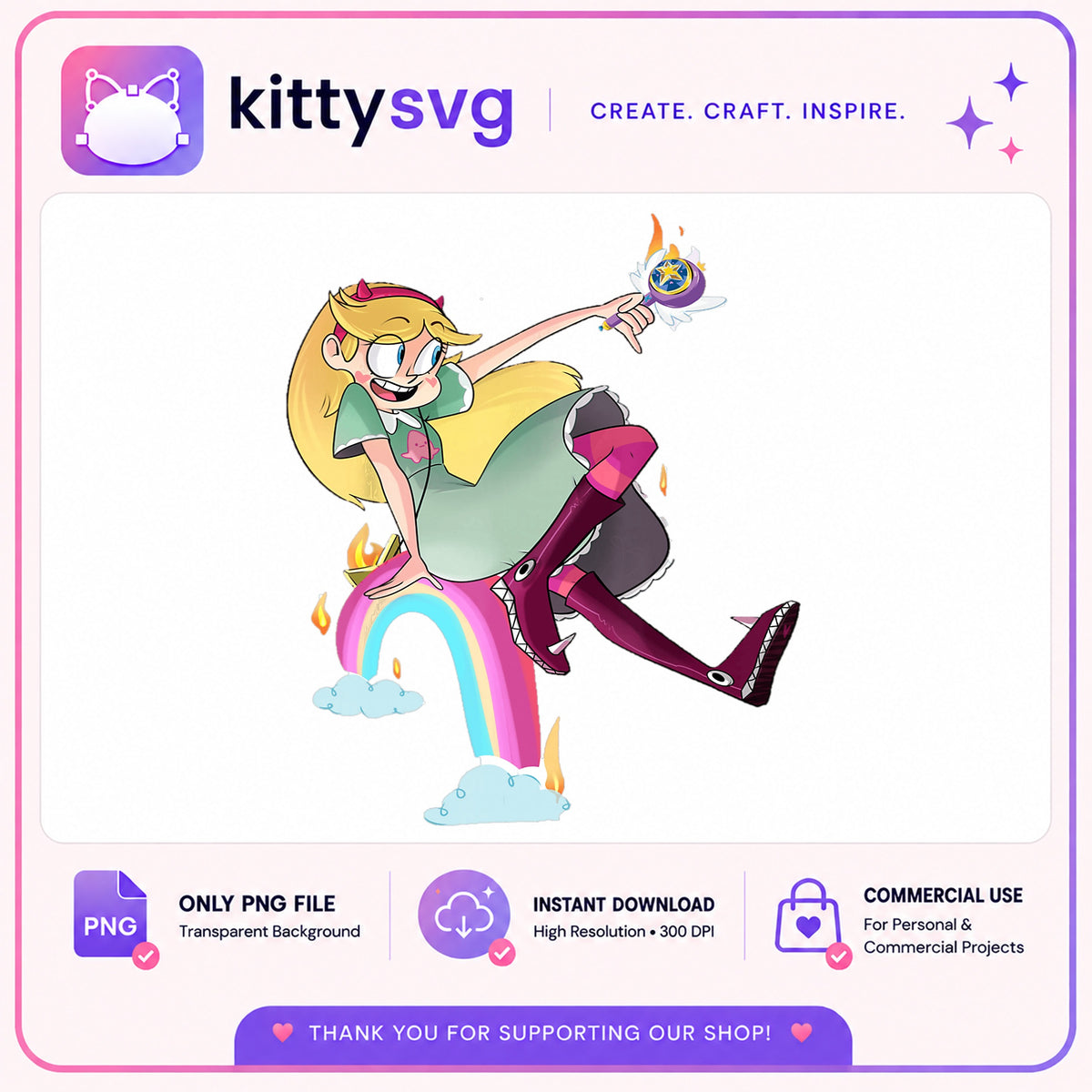 Star Vs The Forces Of Evil PNG, Star Butterfly PNG, Disney PNG