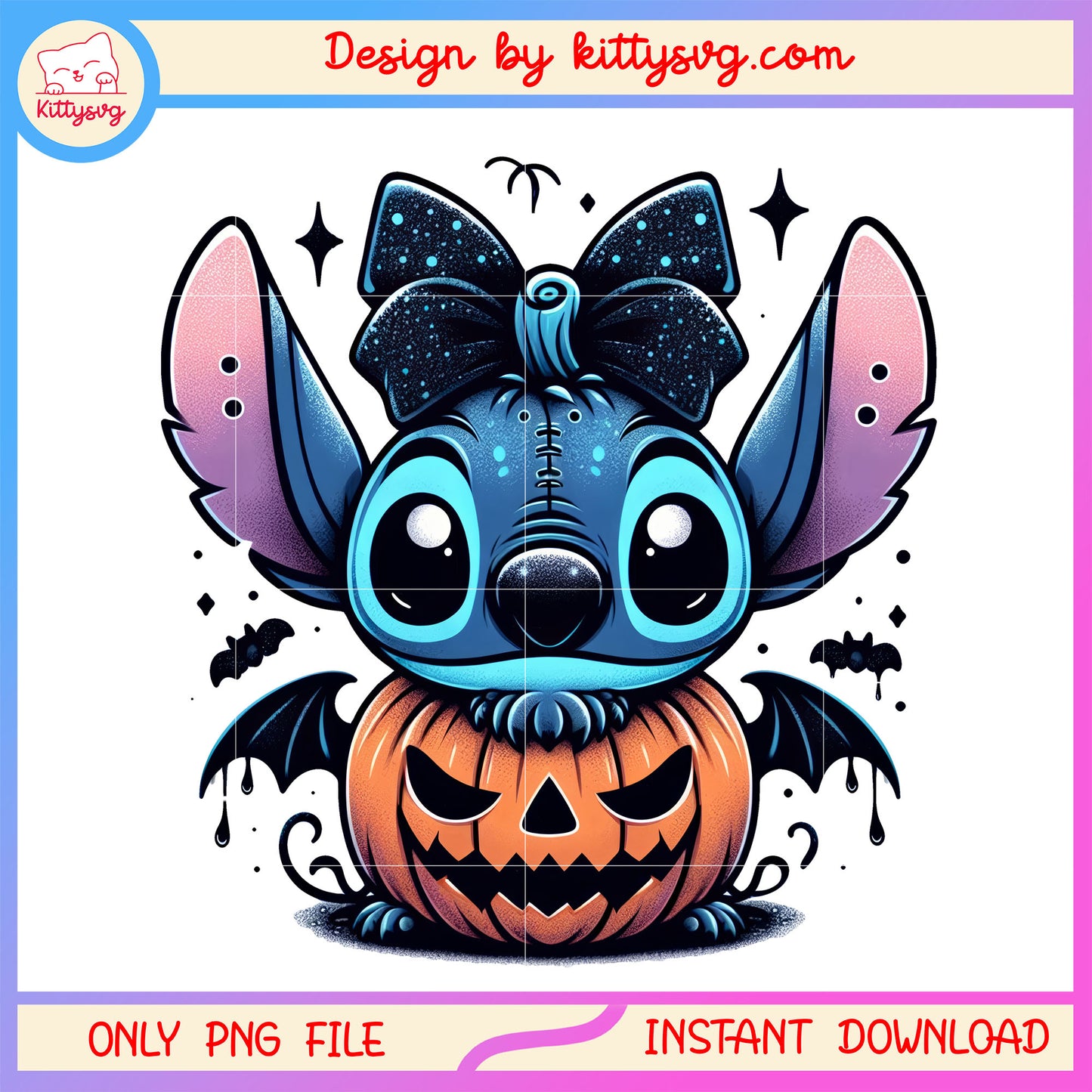 Stitch halloween trick or treat png, stitch character png, halloween pumpkin png