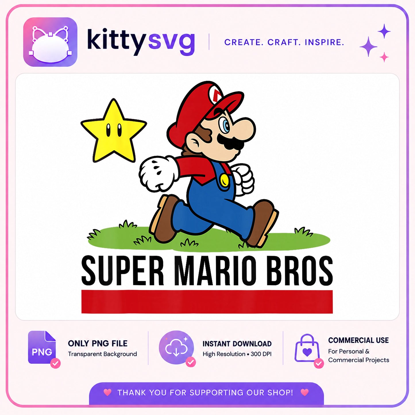 Super Mario Bros Running PNG, Mario Star PNG, Nintendo PNG