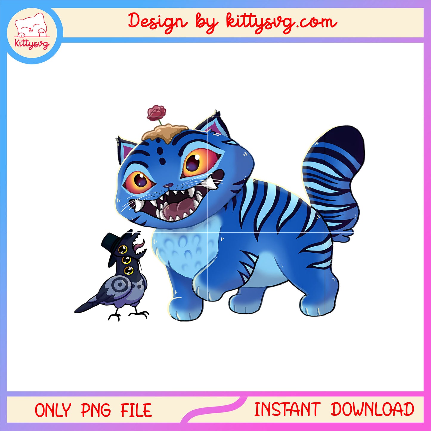 Sussie and derpy tiger character png, cute derpy tiger png