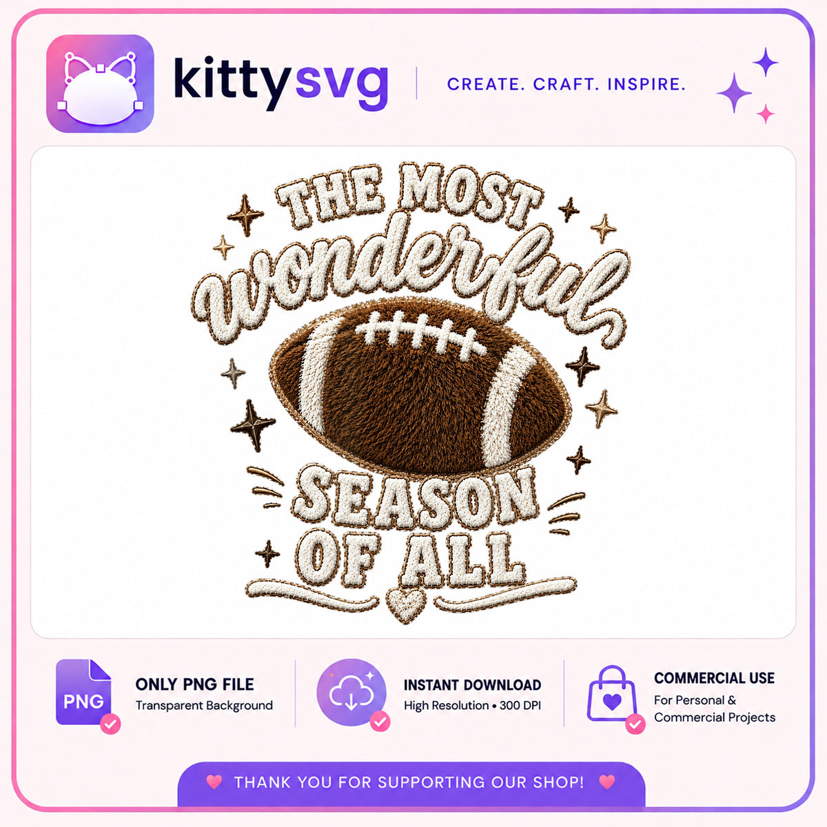 The Most Wonderful Season Of All PNG, Football PNG, Football Season PNG