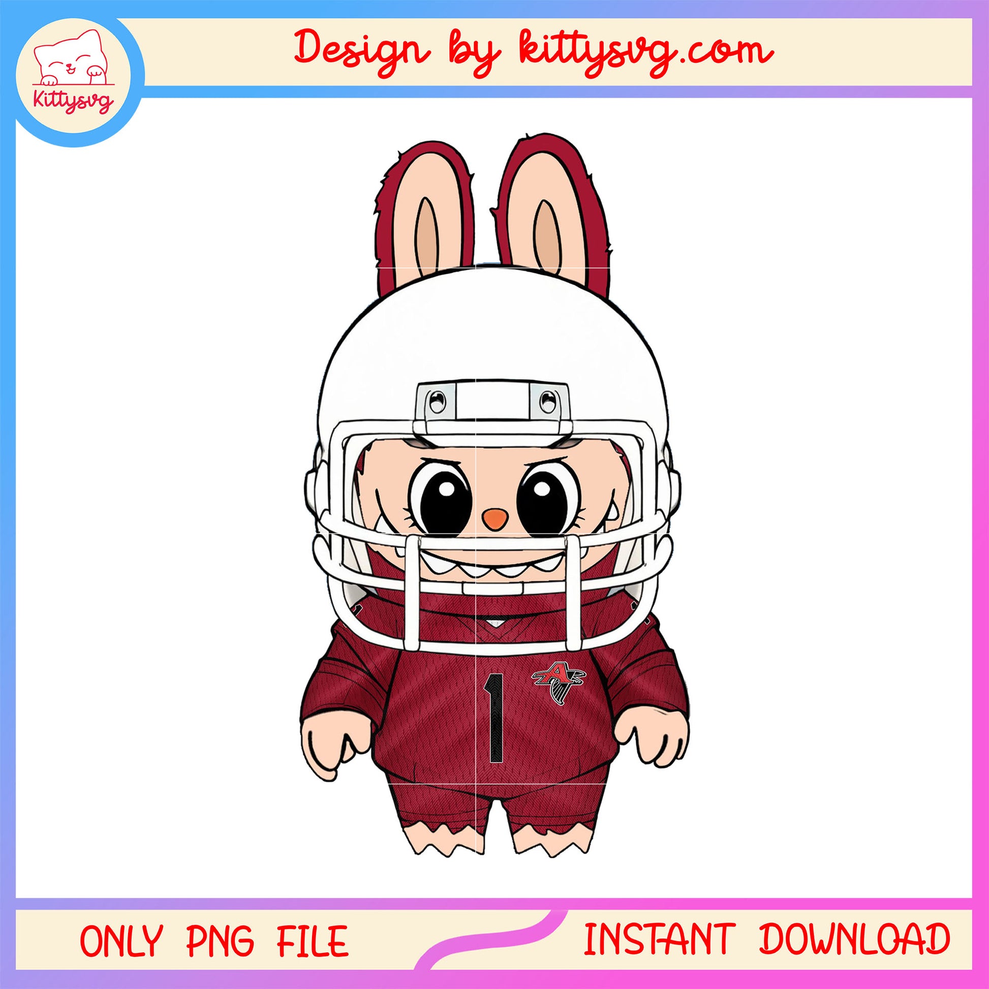 The monster labubu atlanta falcons doll clothes png, atlanta falcons png