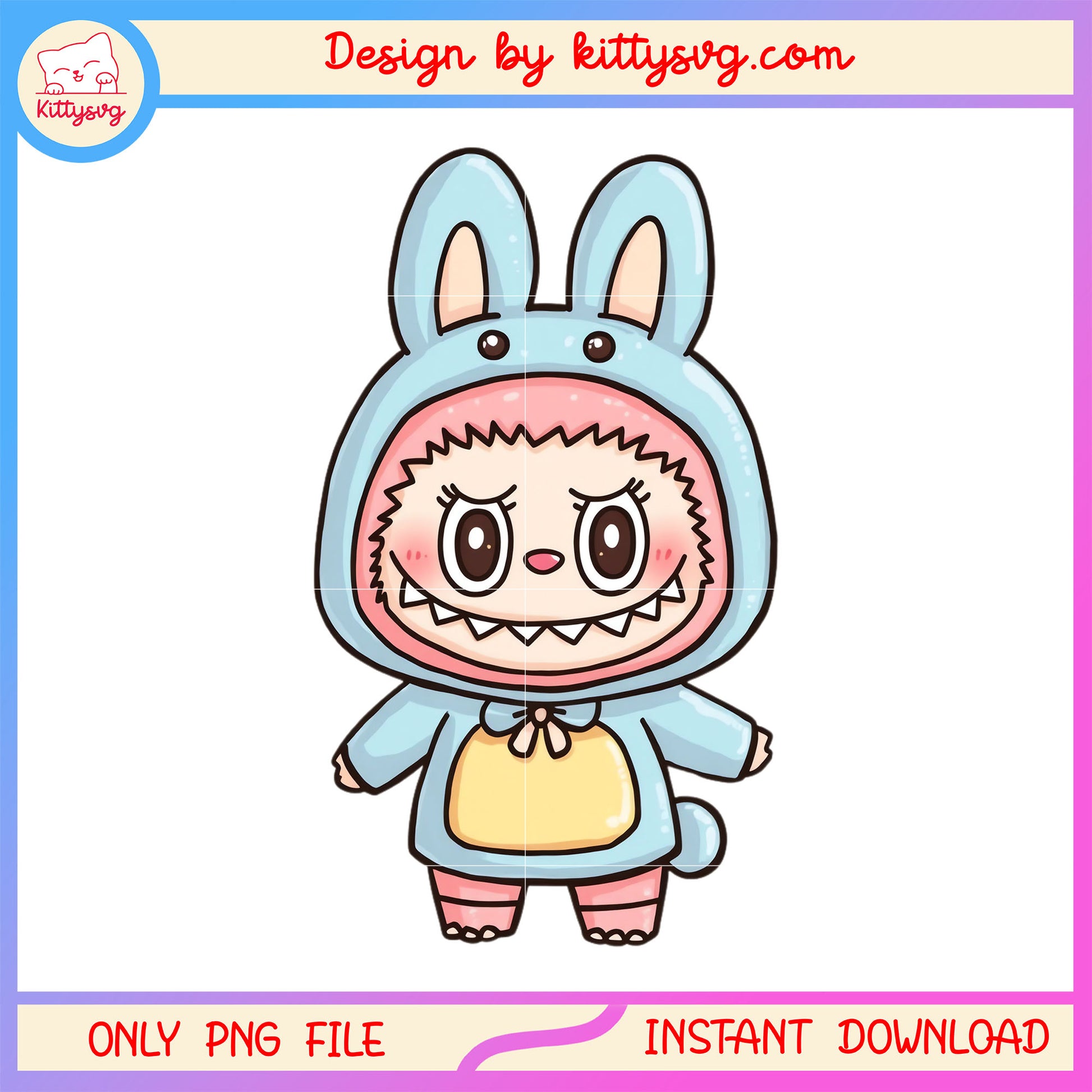 The monster labubu pink clothing png, labubu monster png, labubu clothes png